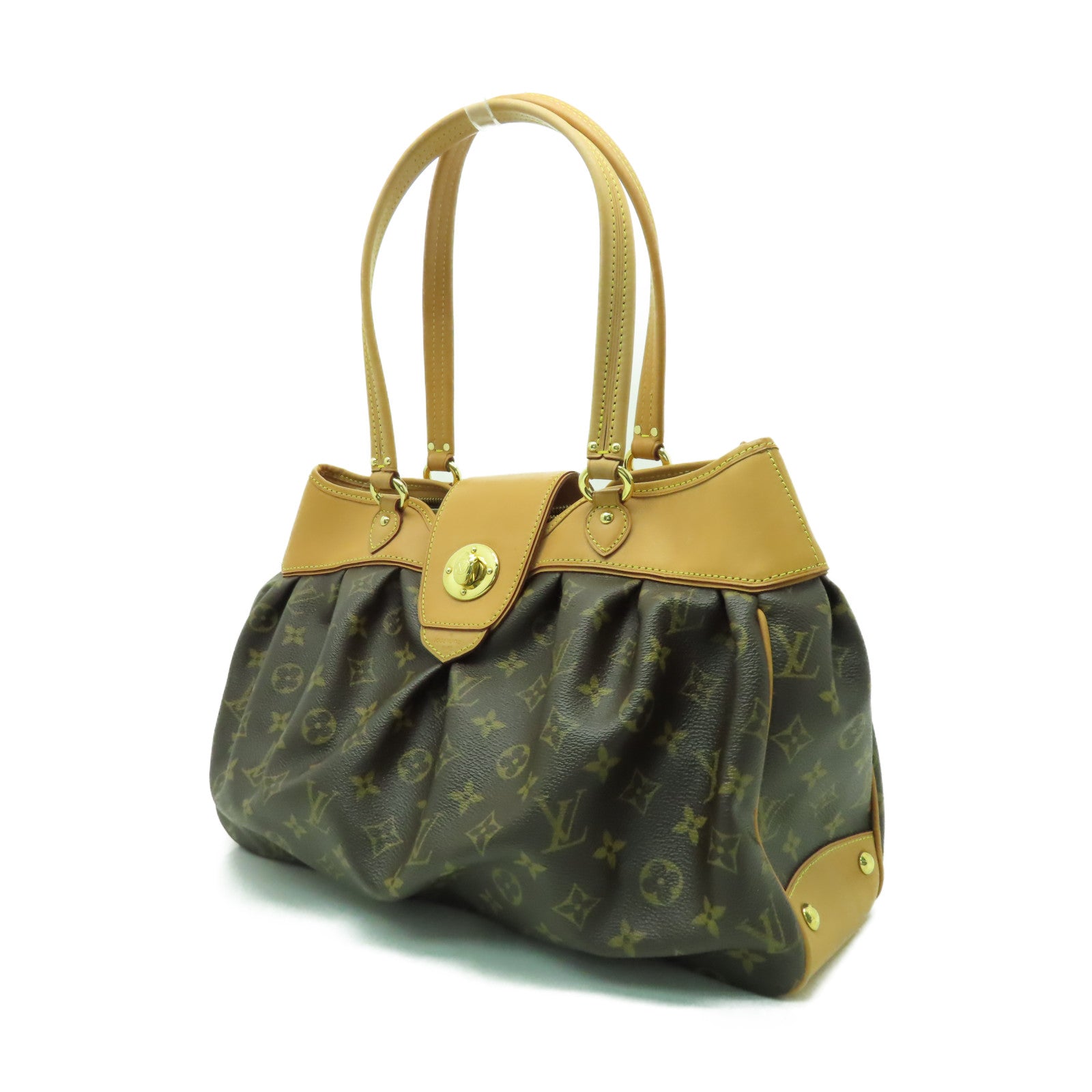 LOUIS VUITTON Monogram Boetie MM金扣肩背袋啡色