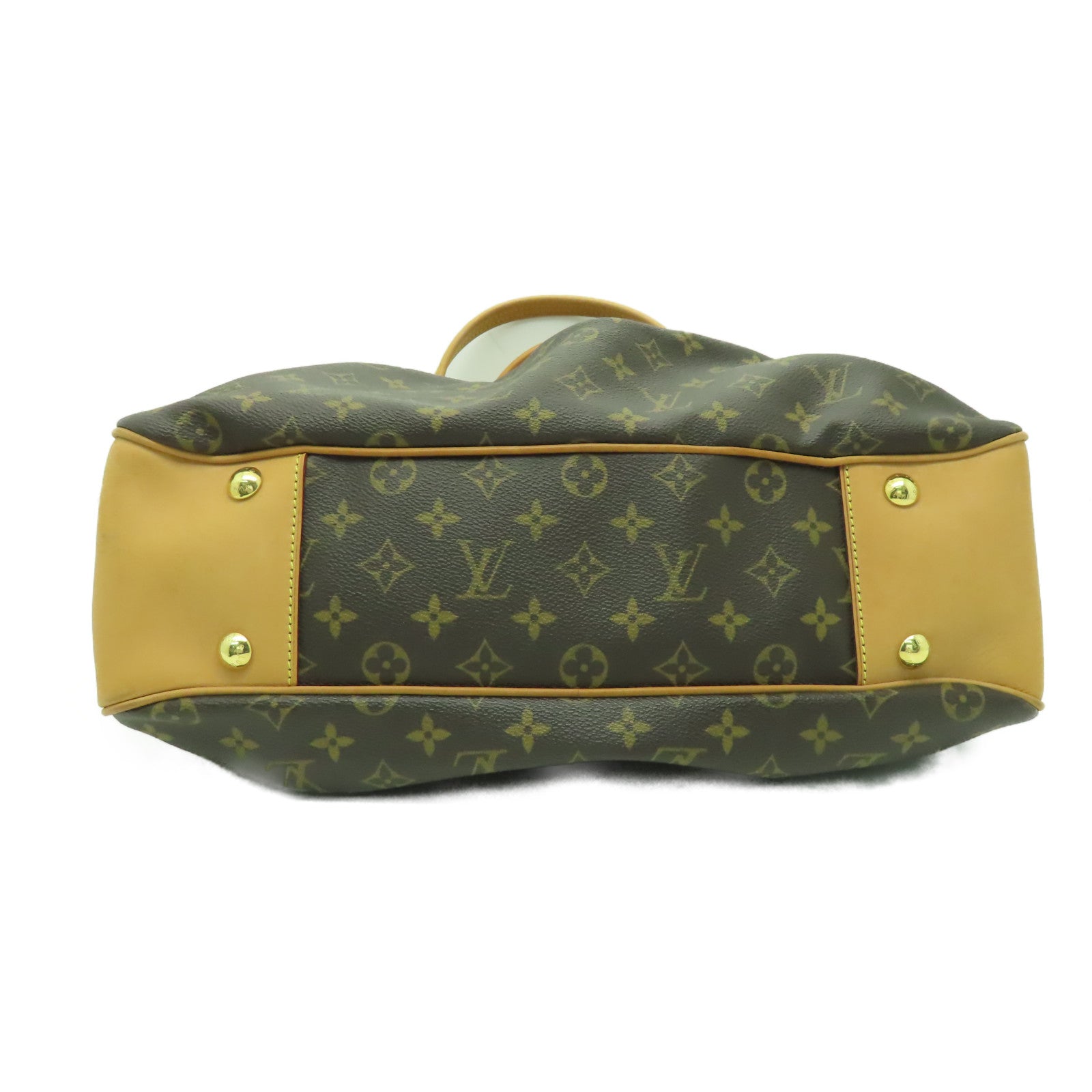 LOUIS VUITTON Monogram Boetie MM金扣肩背袋啡色
