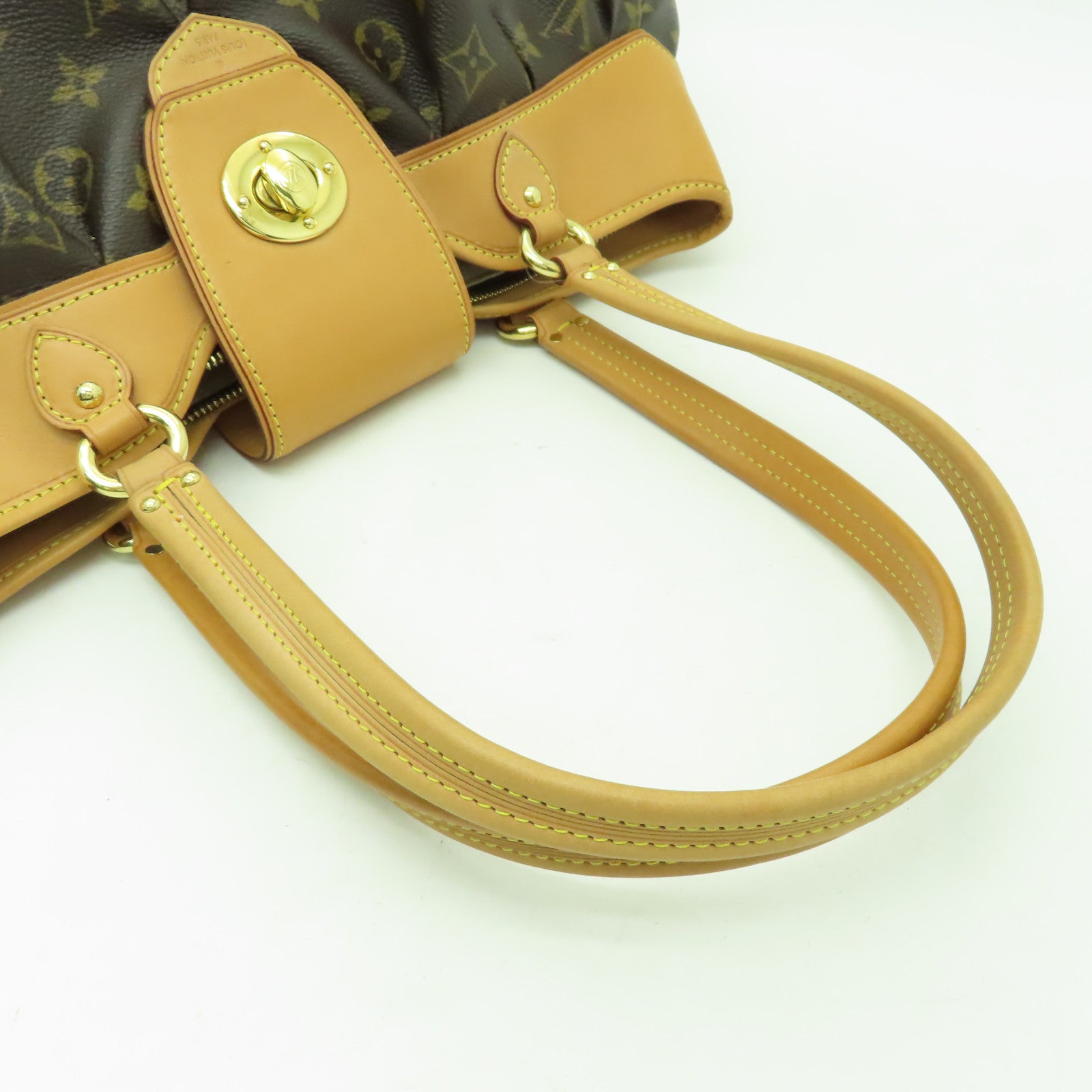 LOUIS VUITTON Monogram Boetie MM金扣肩背袋啡色