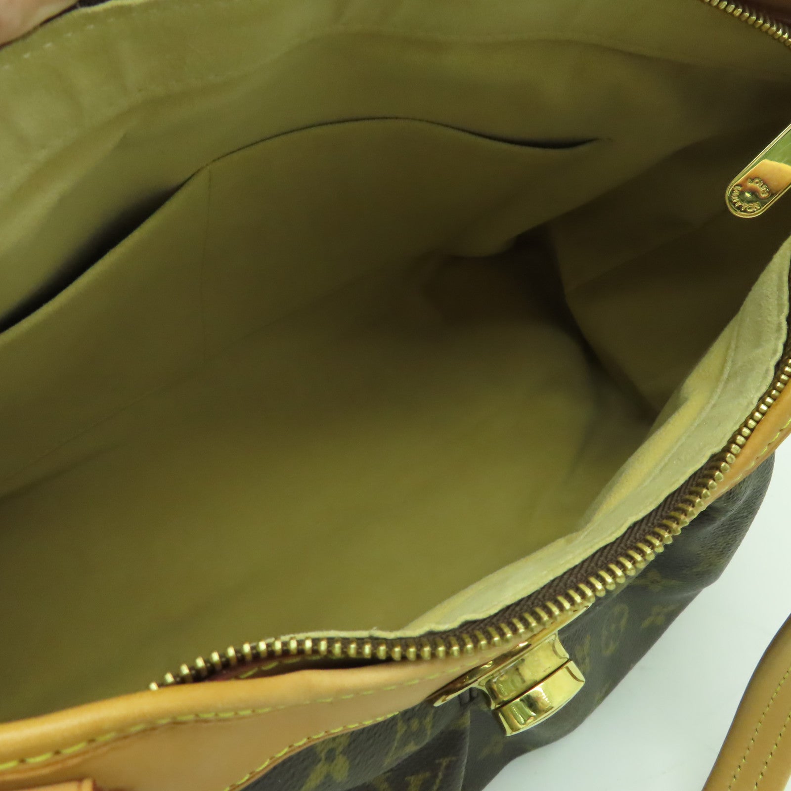 LOUIS VUITTON Monogram Boetie MM金扣肩背袋啡色