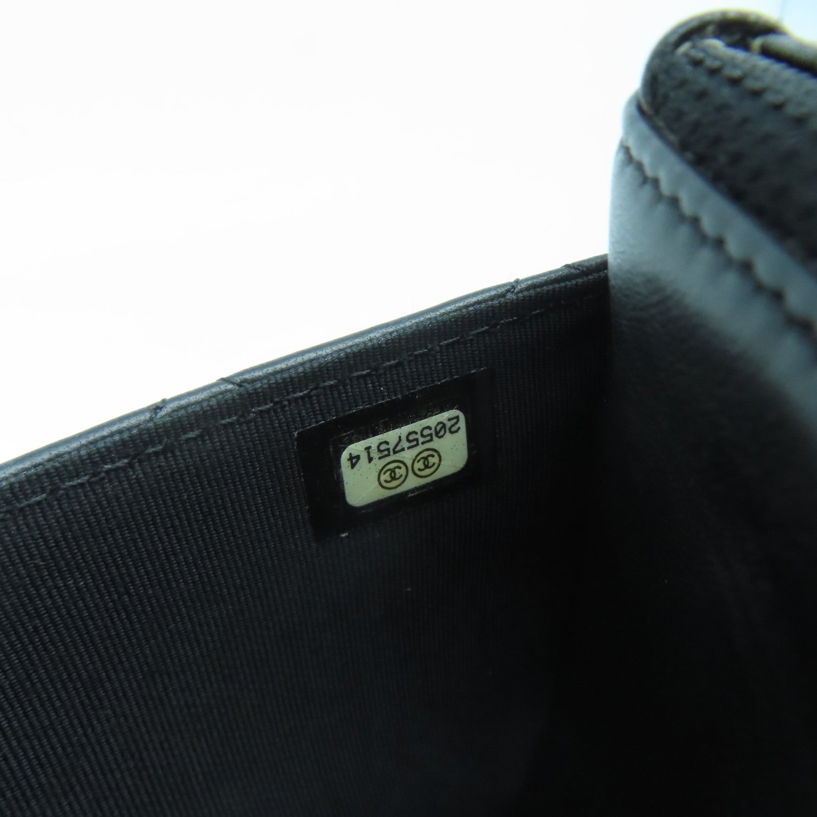 CHANEL 菱格羊皮皮革WOC Shoulder Bag金扣鏈帶肩背袋黑色