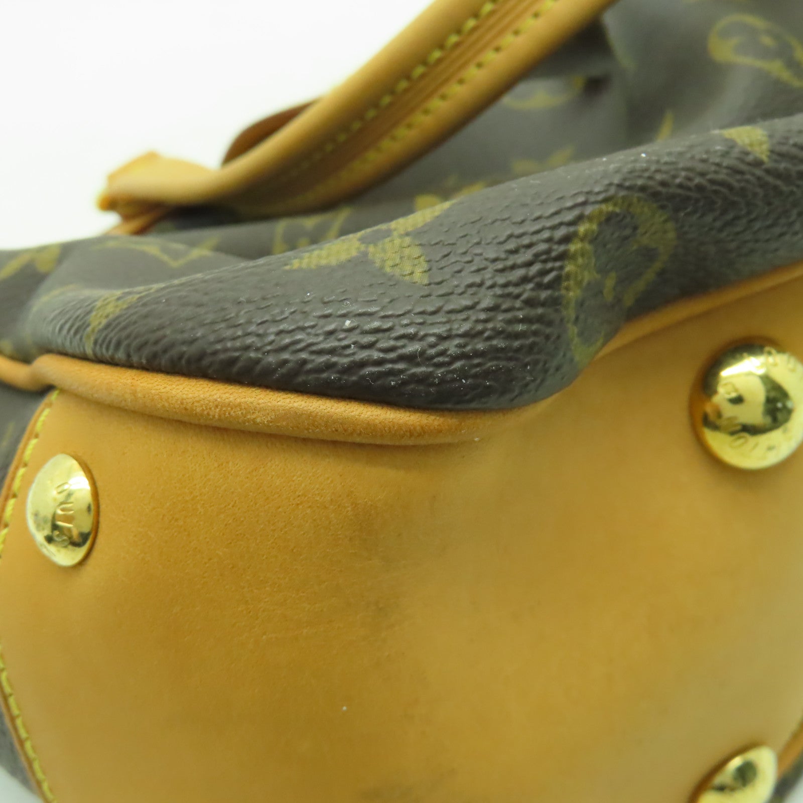 LOUIS VUITTON Monogram Boetie MM金扣肩背袋啡色