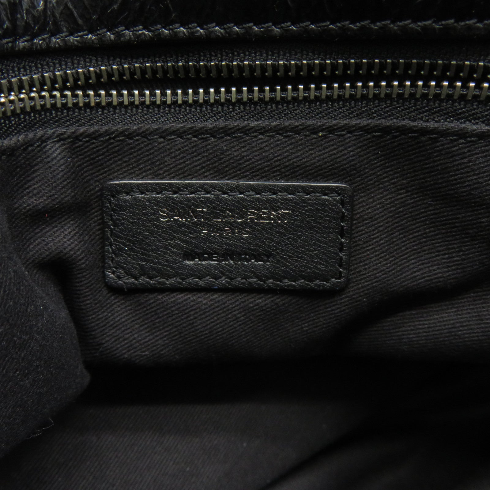 SAINT LAURENT 牛皮皮革Niki Medium銀扣鏈帶肩背袋黑色