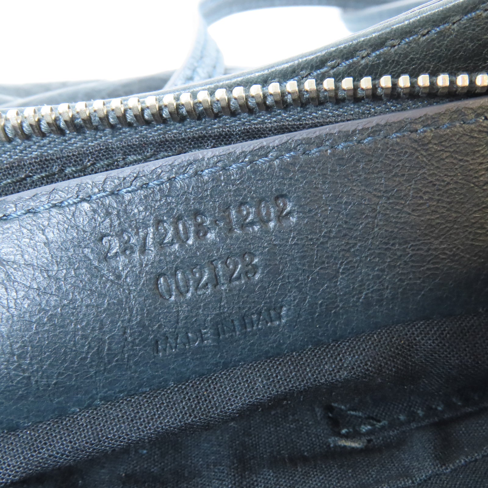 BALENCIAGA 牛皮皮革Gaint Hip銀扣肩背袋深灰色