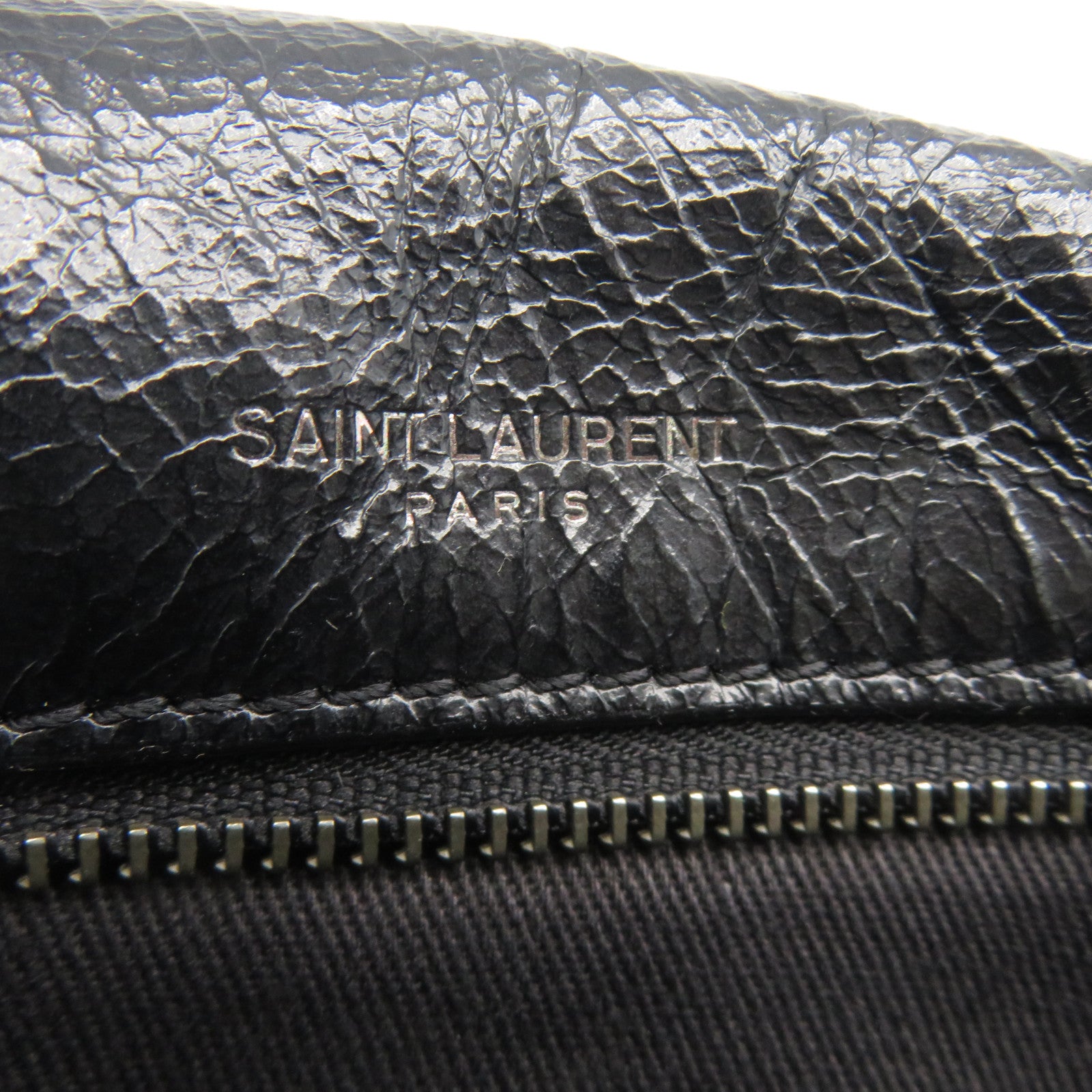SAINT LAURENT 牛皮皮革Niki Medium銀扣鏈帶肩背袋黑色