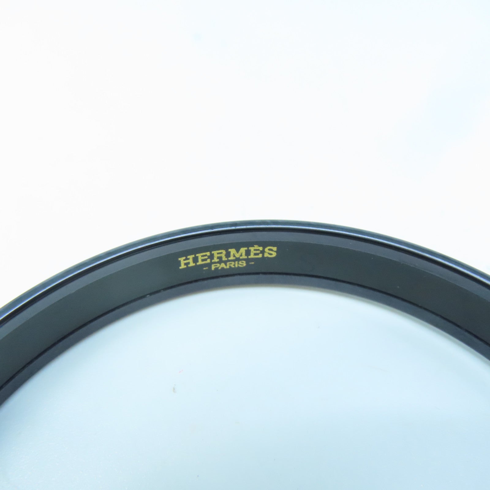 HERMES metal Bangle bracelet black