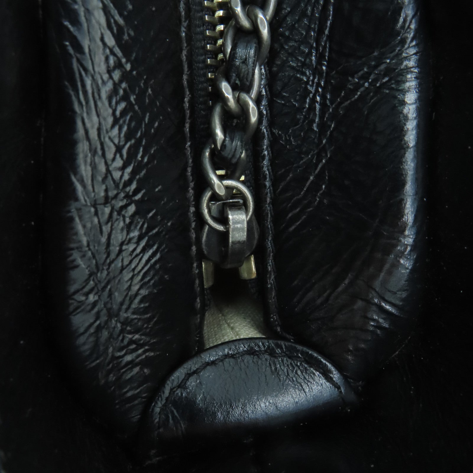 CHANEL [Sharp Discount] Tweed Gabrielle Large Gold Buckle Chain Shoulder Bag Black/Orange