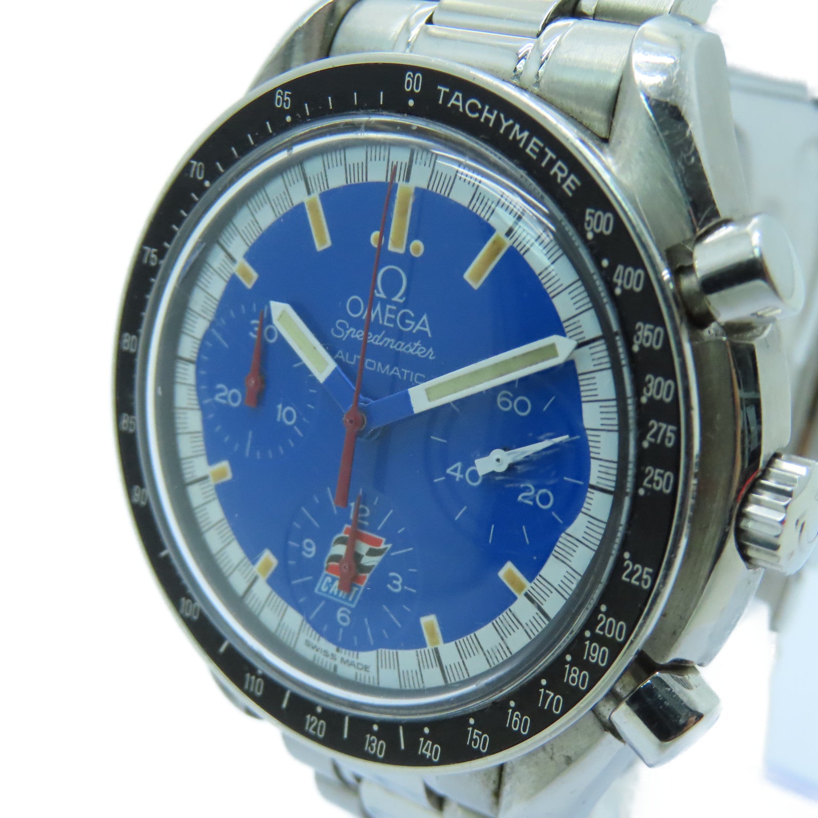 OMEGA Speedmaster Stainless Steel Watch Automatic Movement Blue