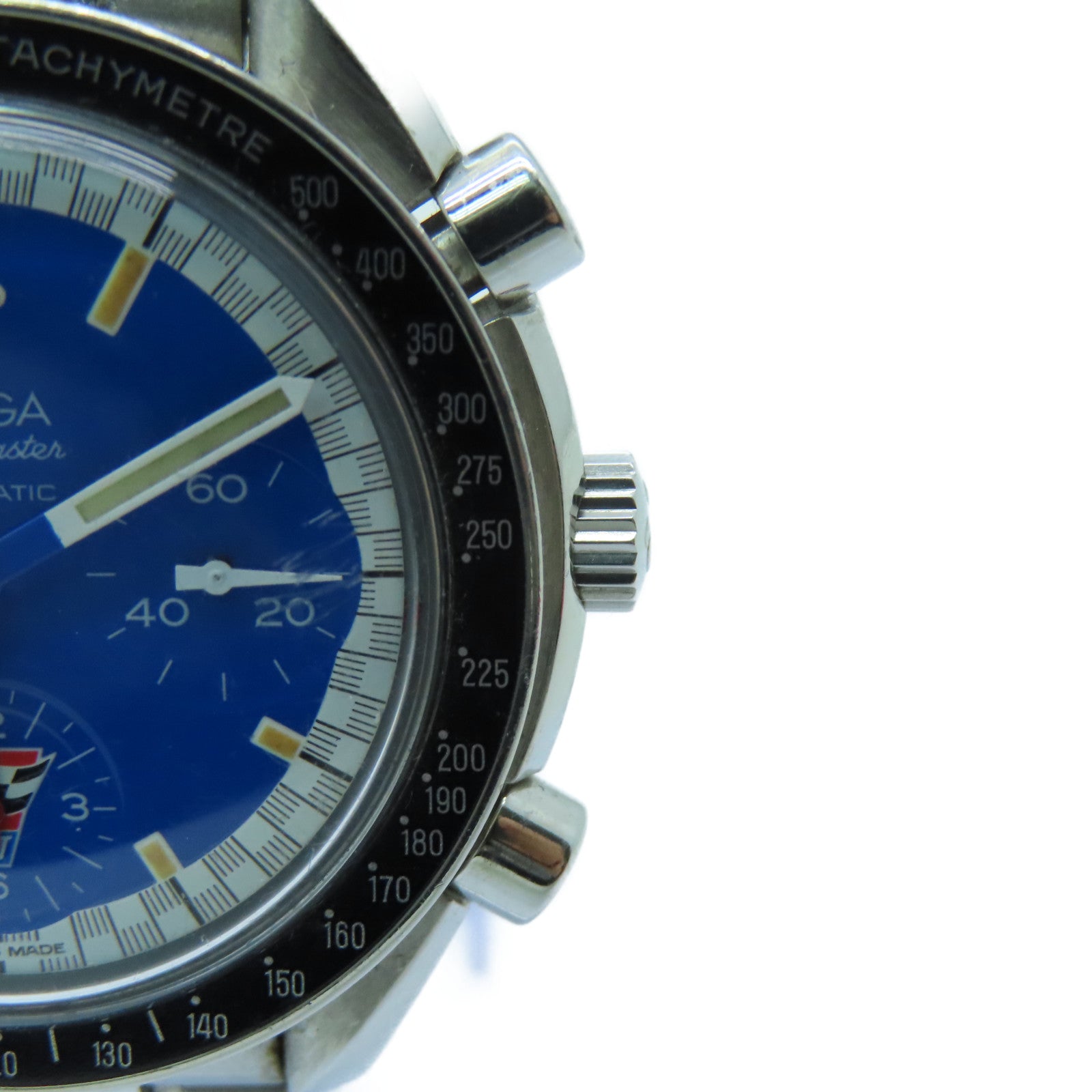 OMEGA Speedmaster Stainless Steel Watch Automatic Movement Blue