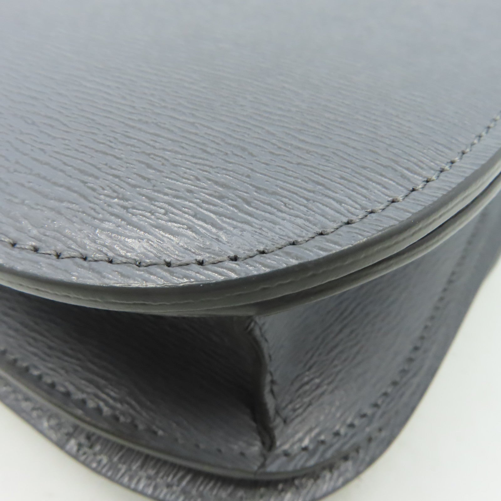 CELINE 牛皮皮革Classic Box Shoulder Bag金扣肩背袋灰色