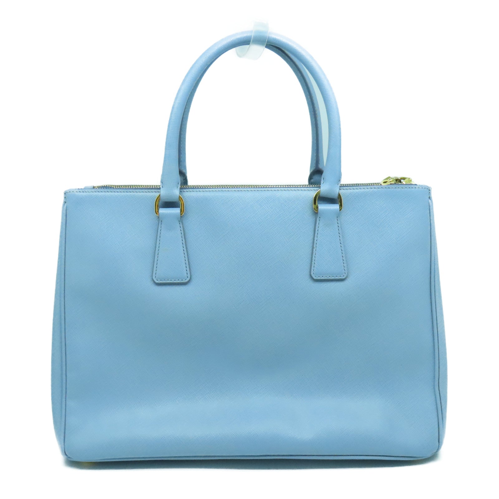 PRADA 牛皮皮革2 Way Shoulder Bag金扣手挽肩背兩用袋藍色