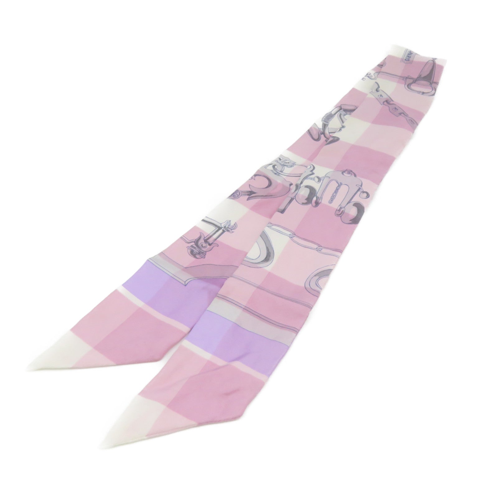 HERMES 【激减优惠】丝质Twilly Scarf丝巾紫色