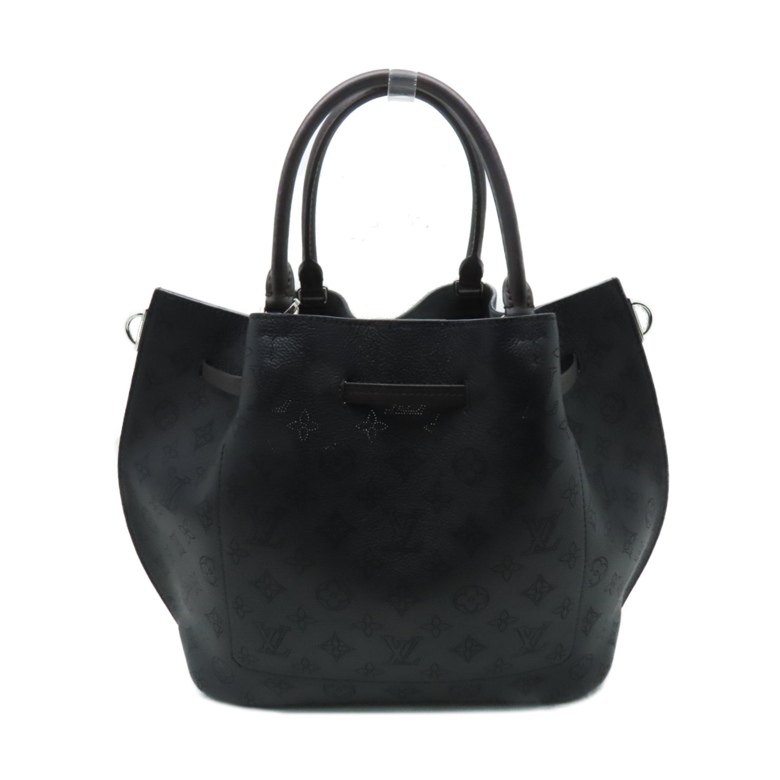 LOUIS VUITTON Mahina Girolata銀扣手挽肩背兩用袋黑色