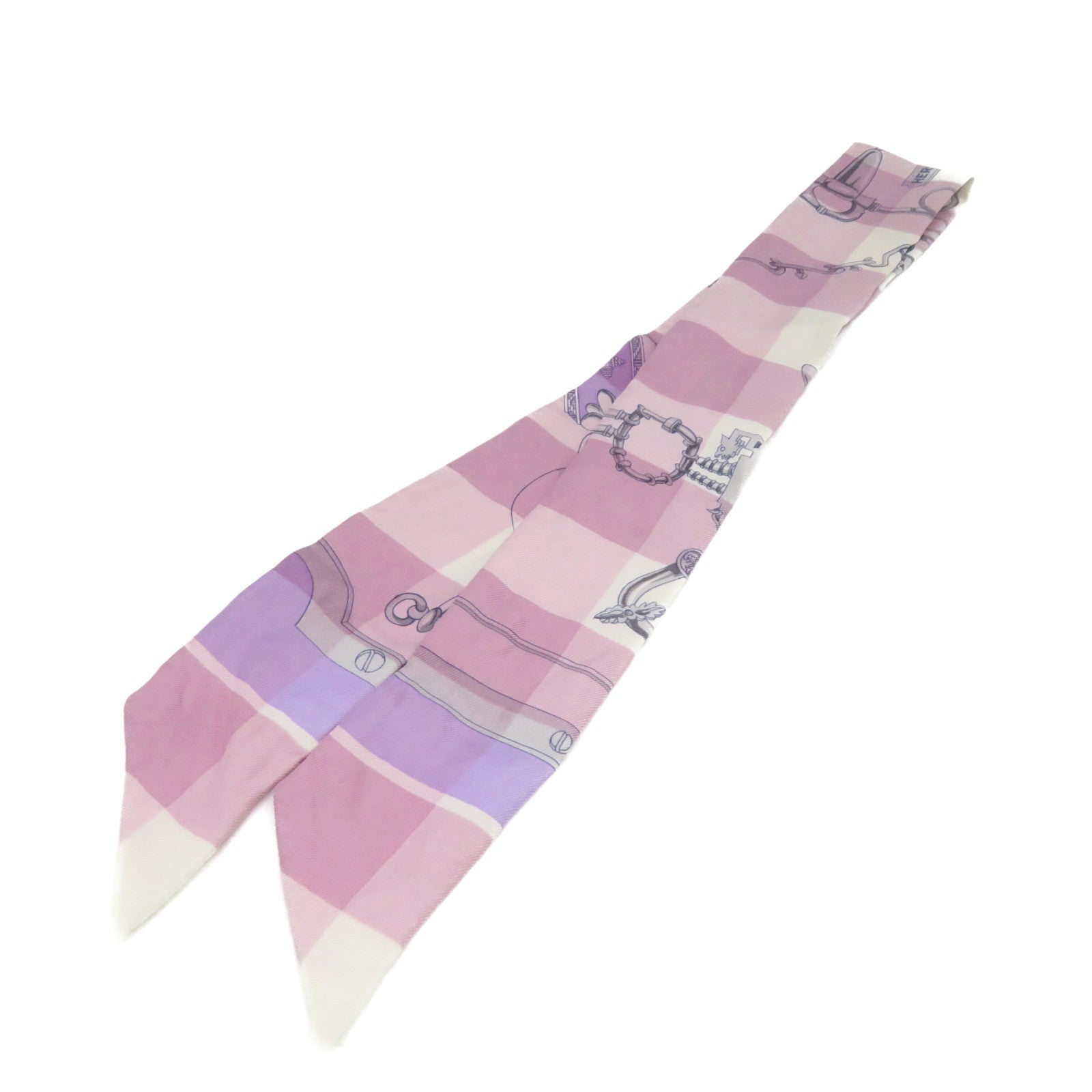 HERMES 【激减优惠】丝质Twilly Scarf丝巾紫色