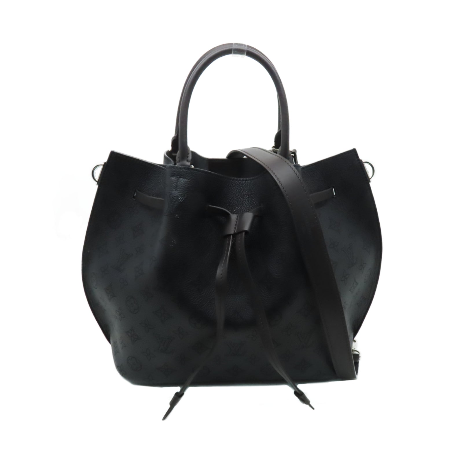 LOUIS VUITTON Mahina Girolata銀扣手挽肩背兩用袋黑色
