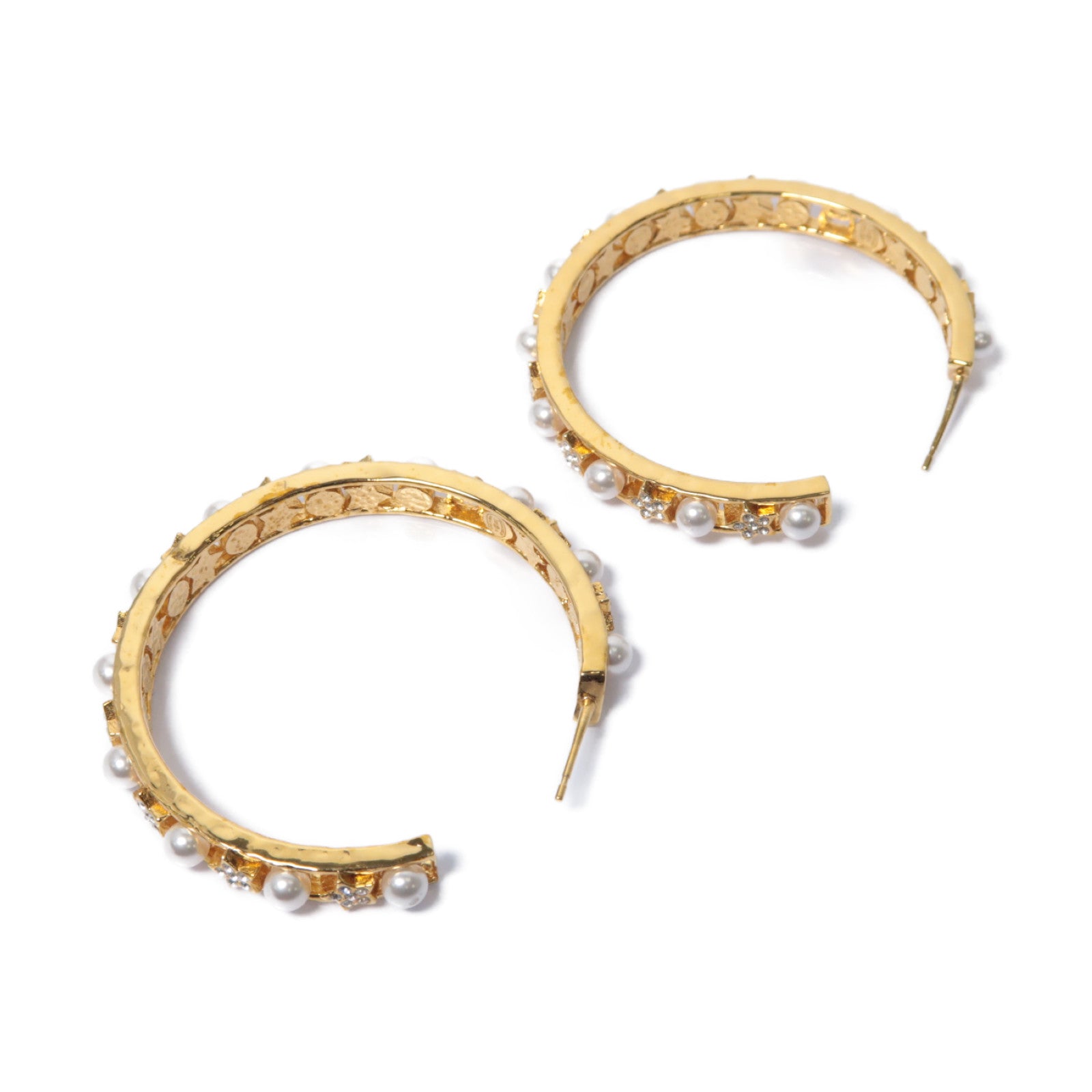 CHANEL PVC/金屬Earrings耳環白色/金色