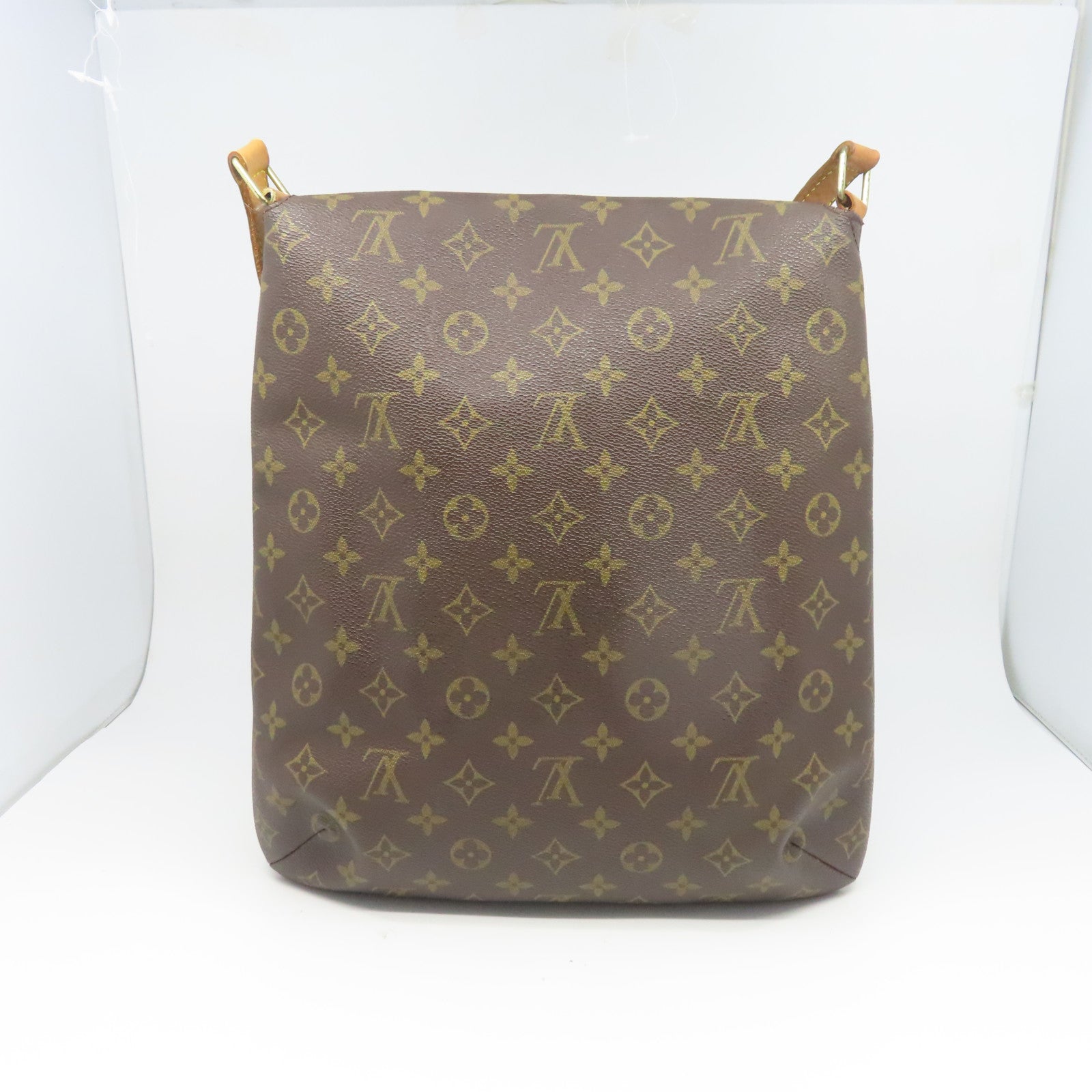 LOUIS VUITTON 【激減優惠】Monogram Musette金扣肩背袋棕色