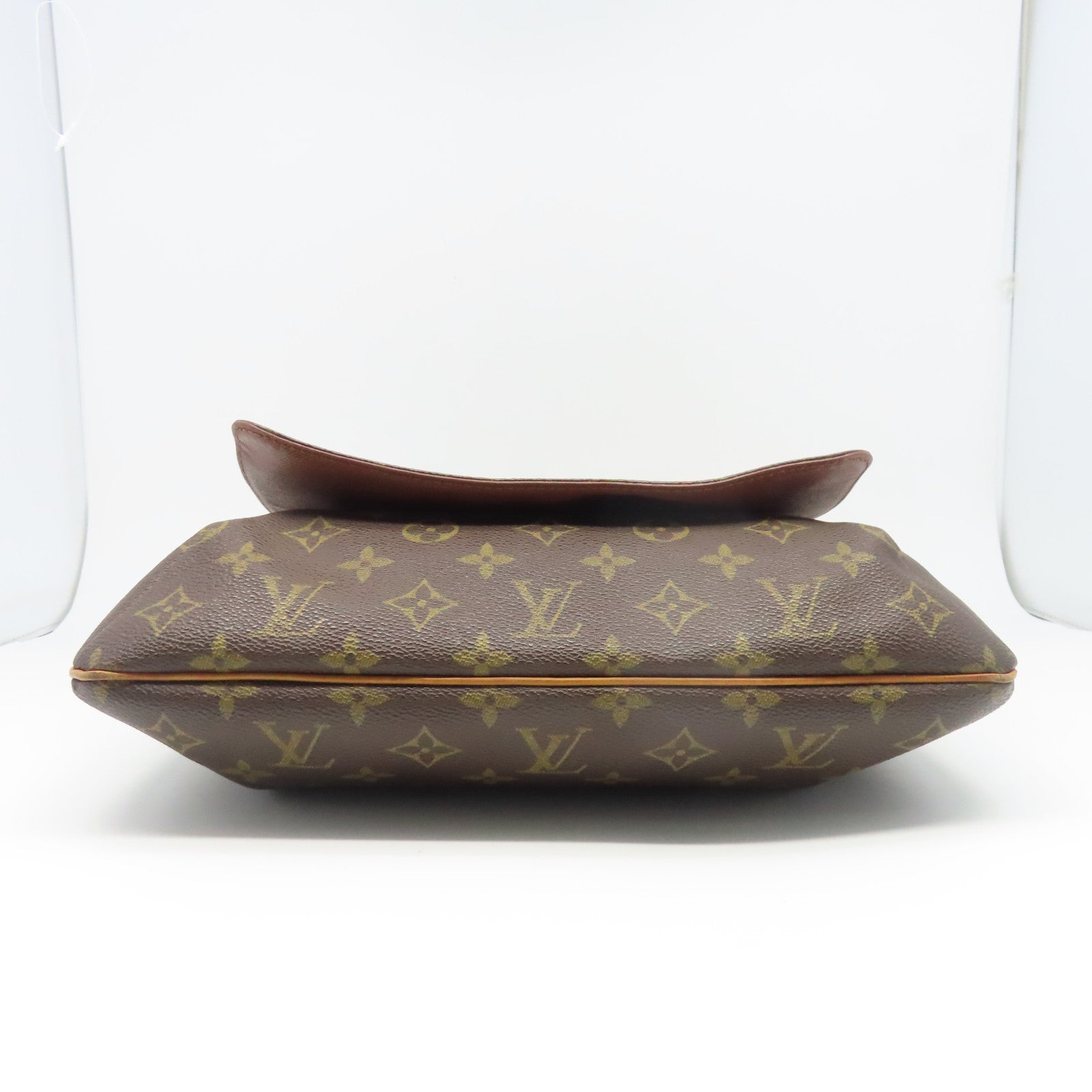 LOUIS VUITTON 【激減優惠】Monogram Musette金扣肩背袋棕色