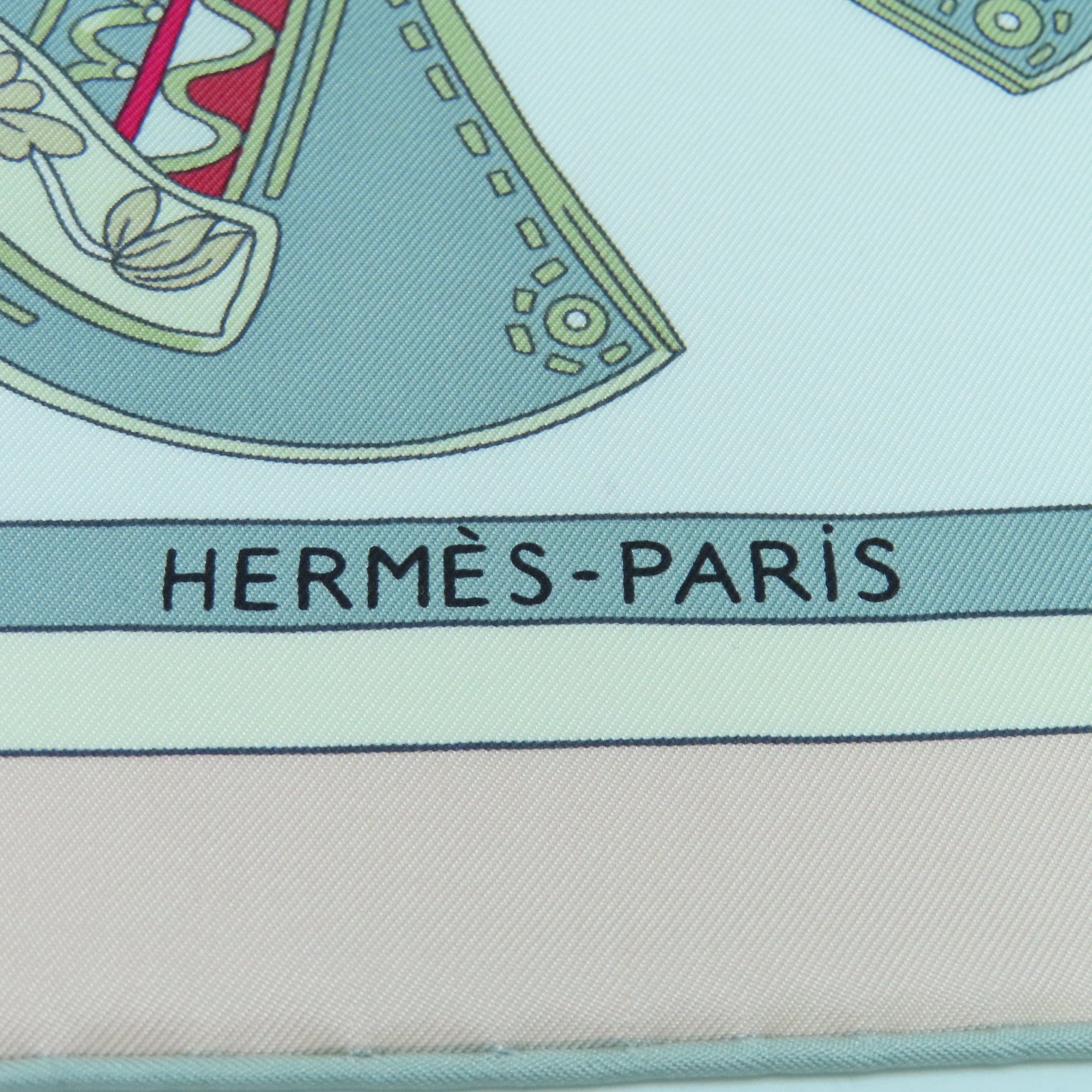 HERMES 絲質Scarf 90x90絲巾粉紅色/白色/多色