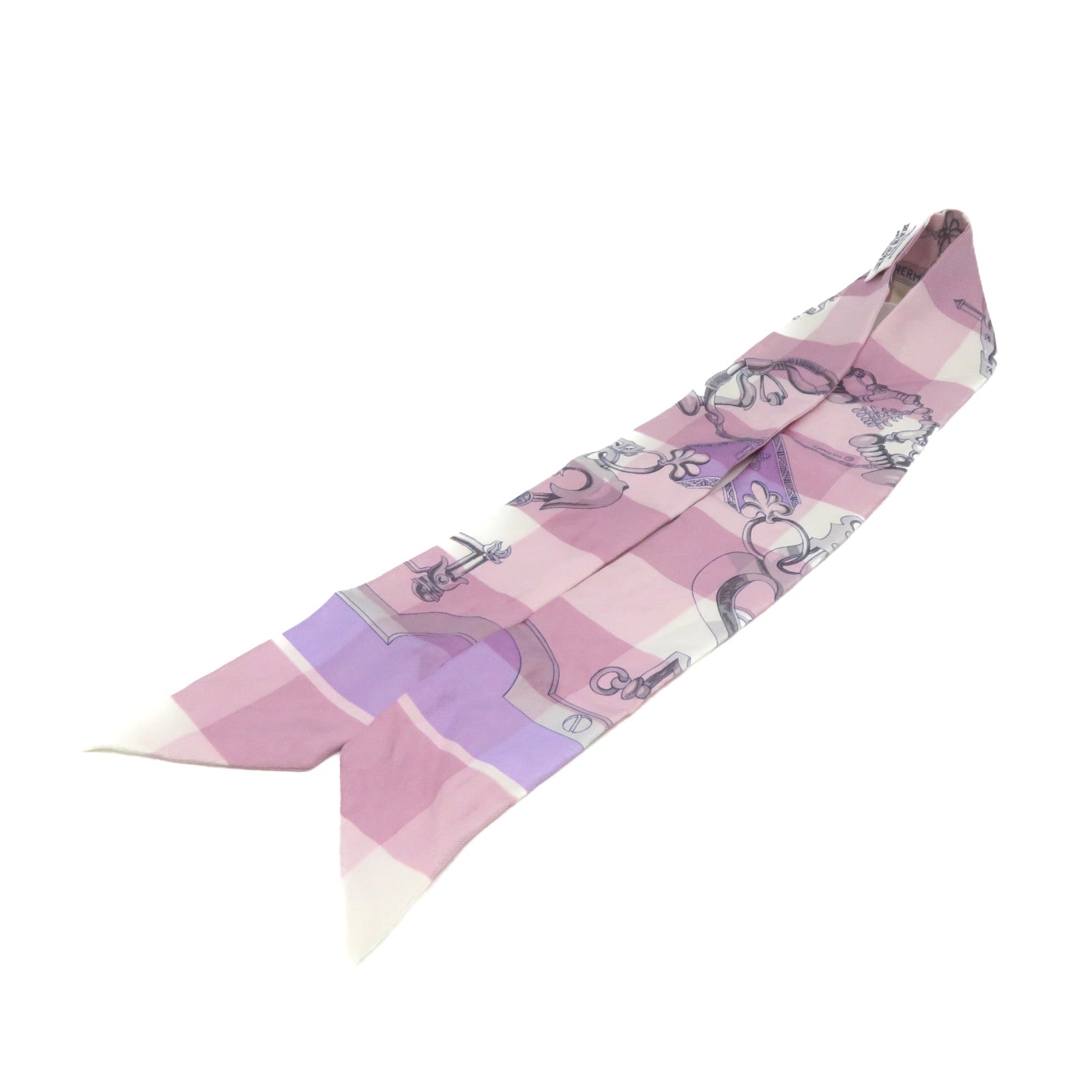 HERMES 【激减优惠】丝质Twilly Scarf丝巾紫色