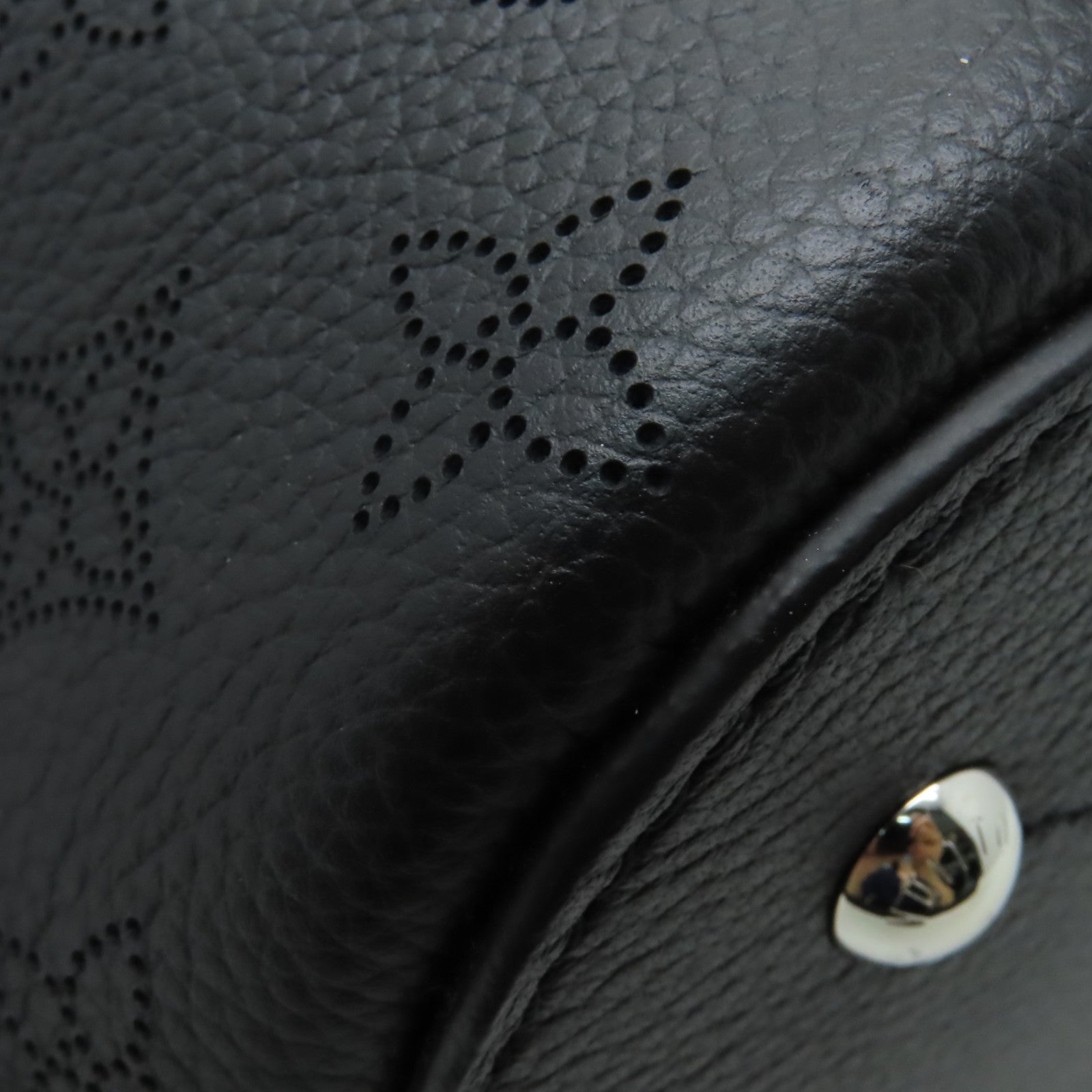 LOUIS VUITTON Mahina Girolata銀扣手挽肩背兩用袋黑色