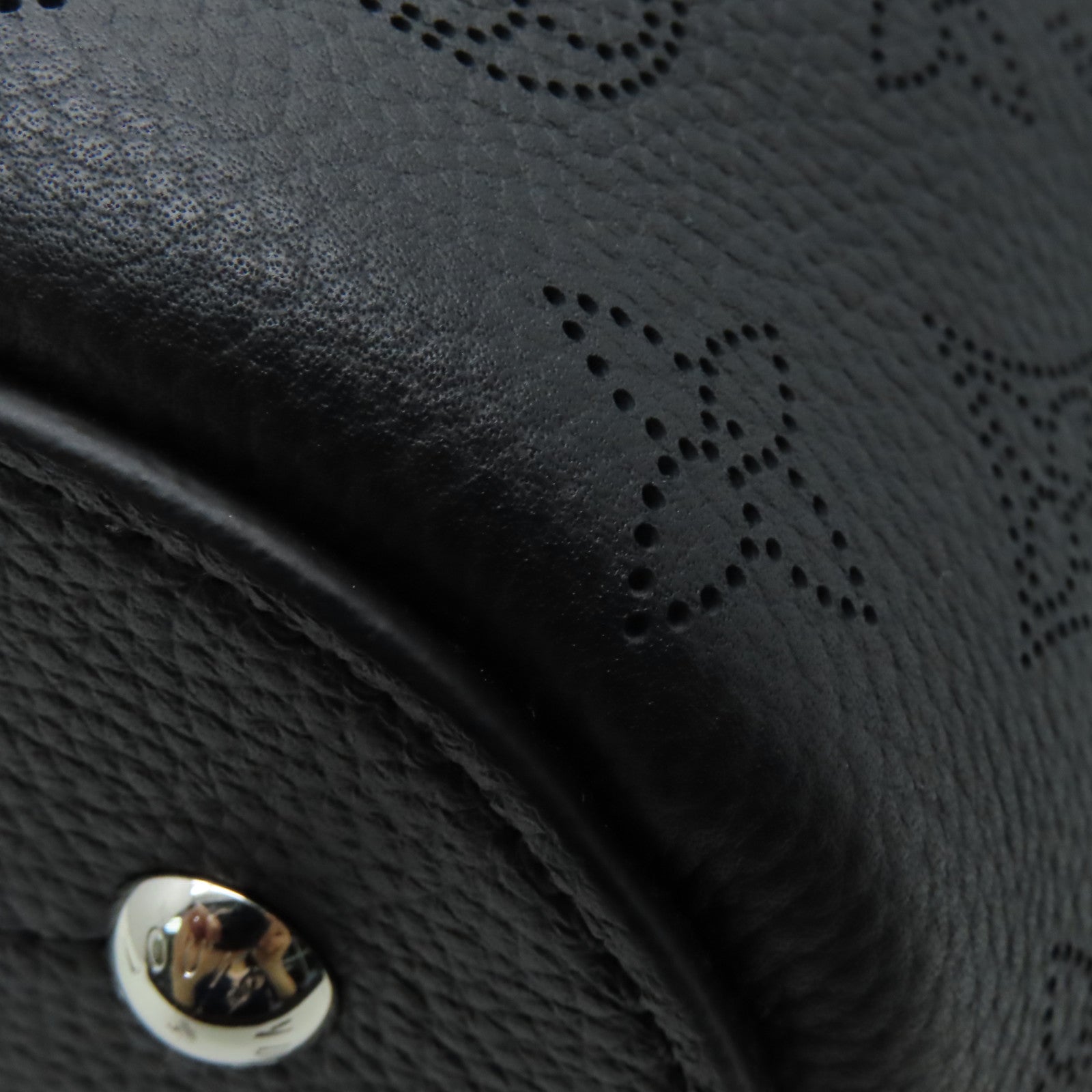 LOUIS VUITTON Mahina Girolata銀扣手挽肩背兩用袋黑色
