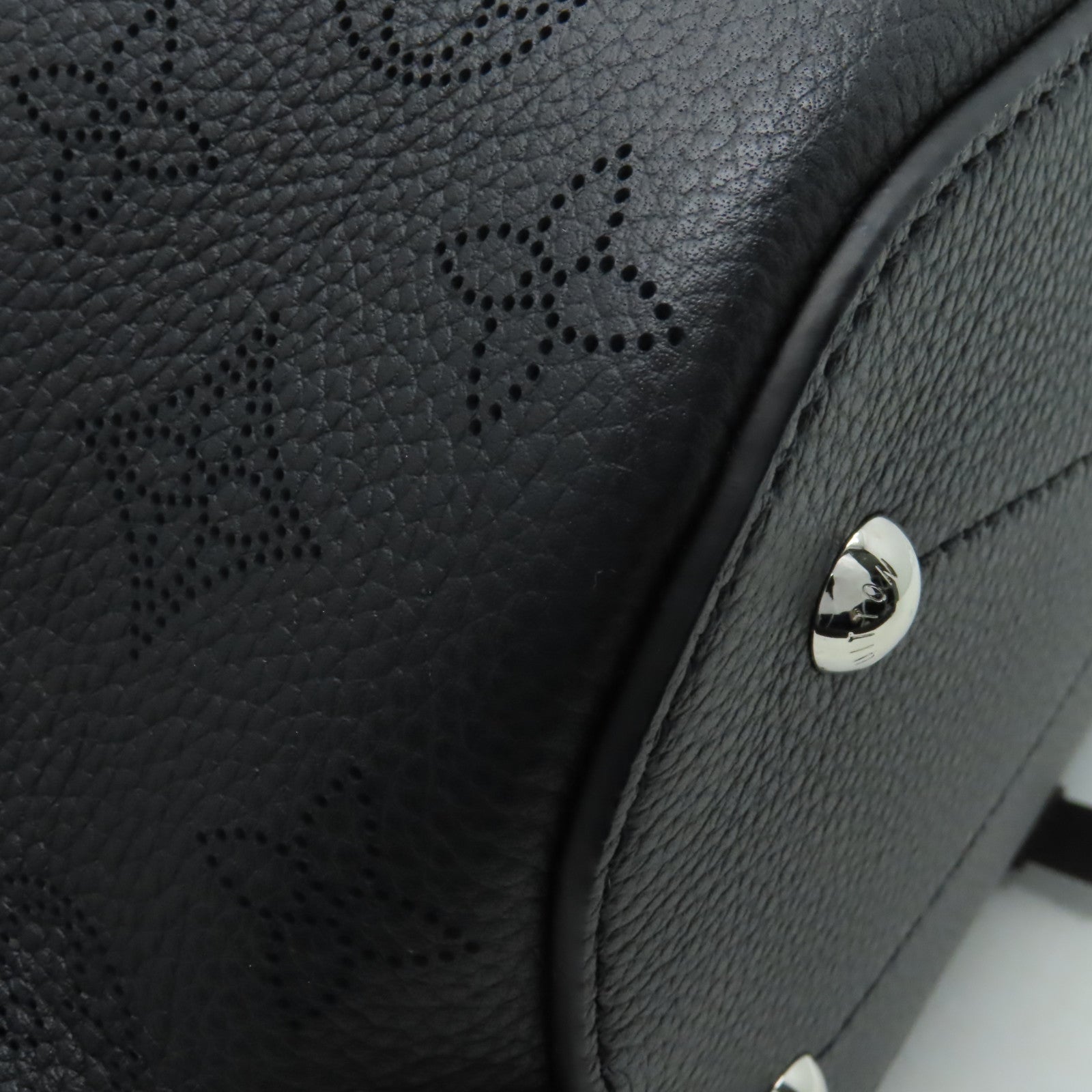 LOUIS VUITTON Mahina Girolata銀扣手挽肩背兩用袋黑色