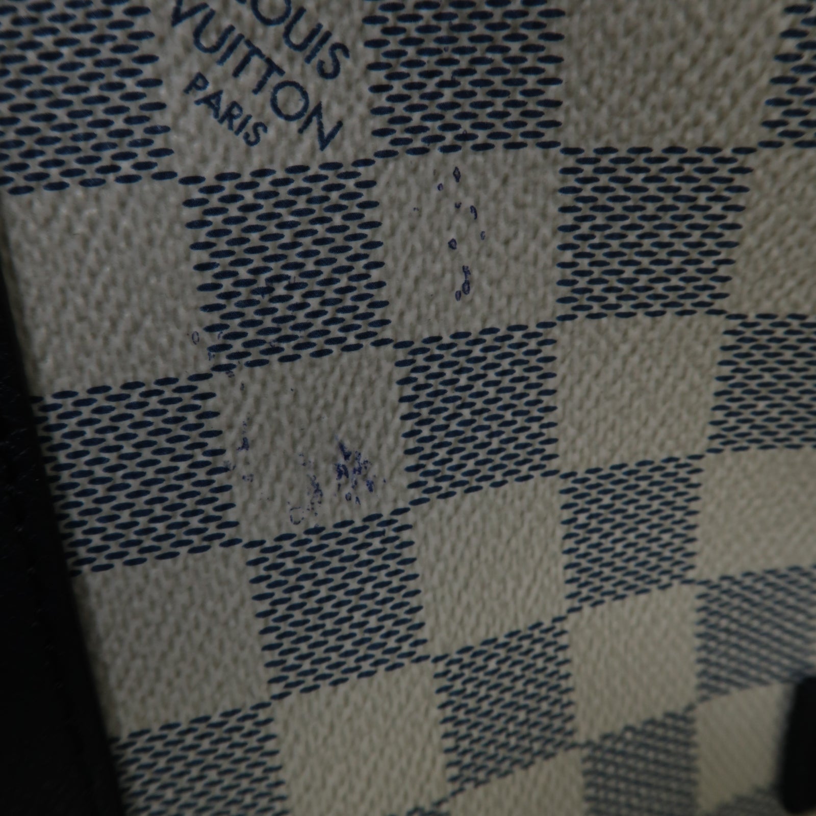 LOUIS VUITTON Damier Coast Matchpoint Backpack銀扣背包白色/深藍色