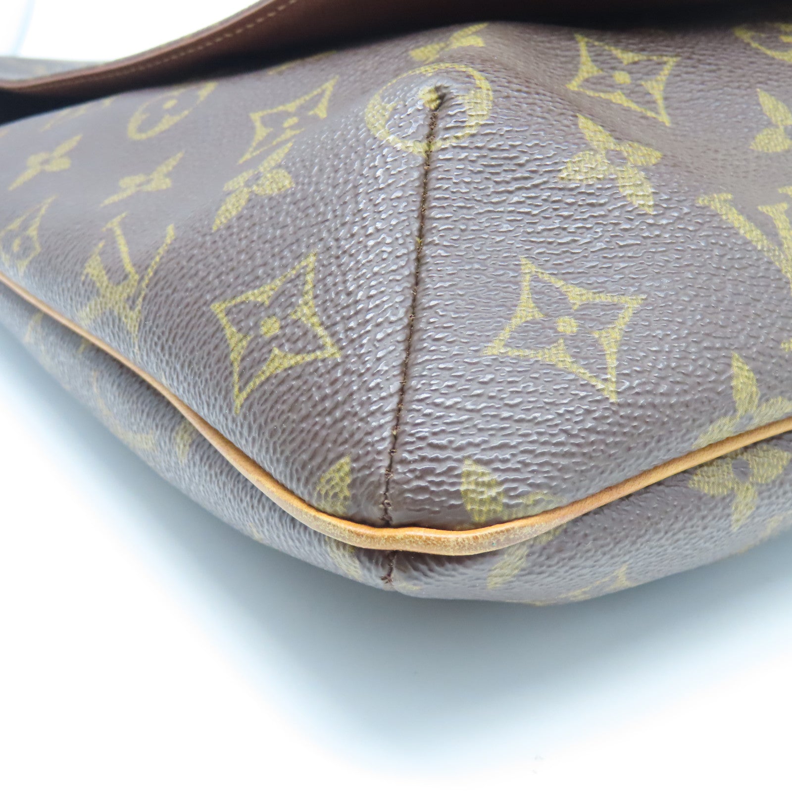 LOUIS VUITTON 【激減優惠】Monogram Musette金扣肩背袋棕色