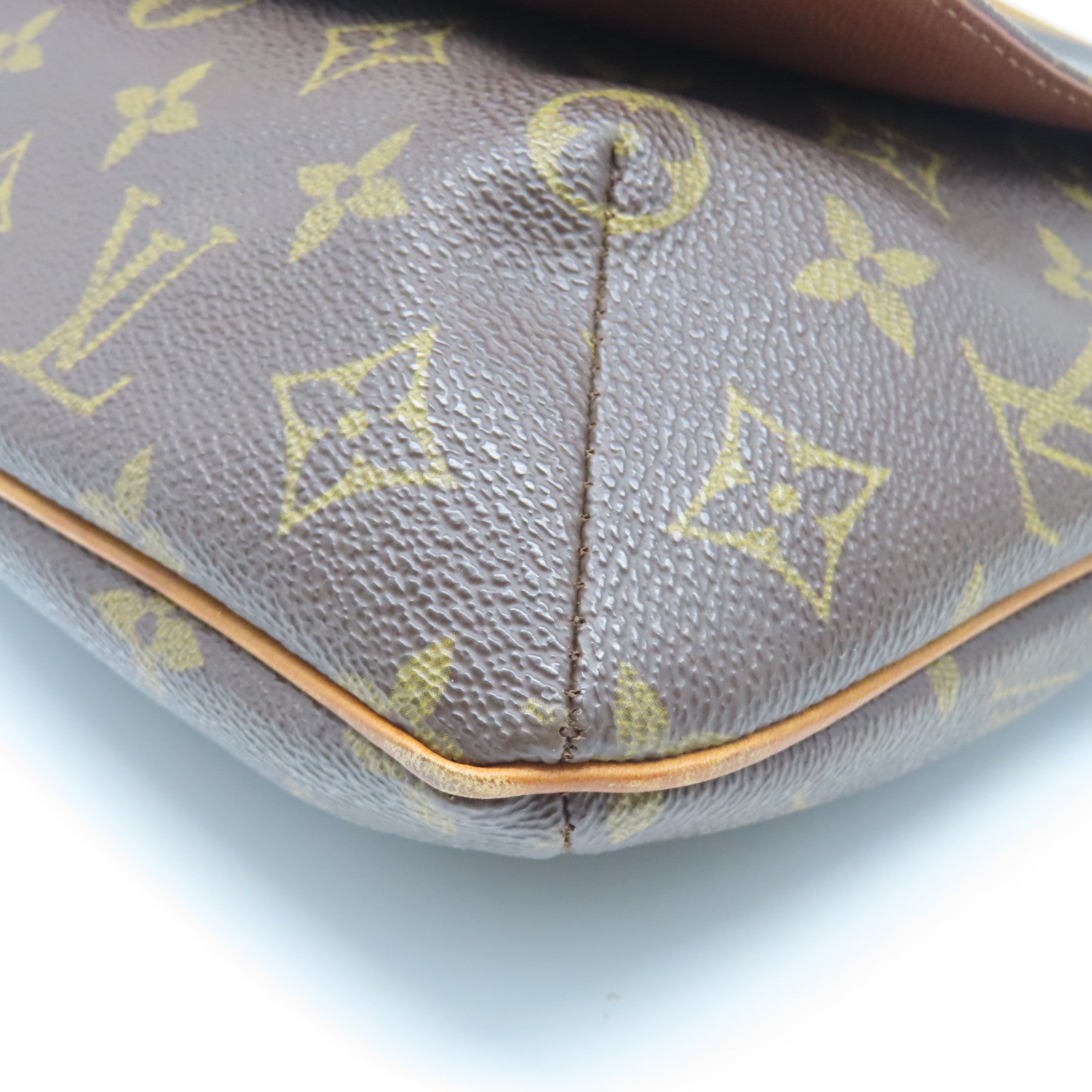LOUIS VUITTON 【激減優惠】Monogram Musette金扣肩背袋棕色