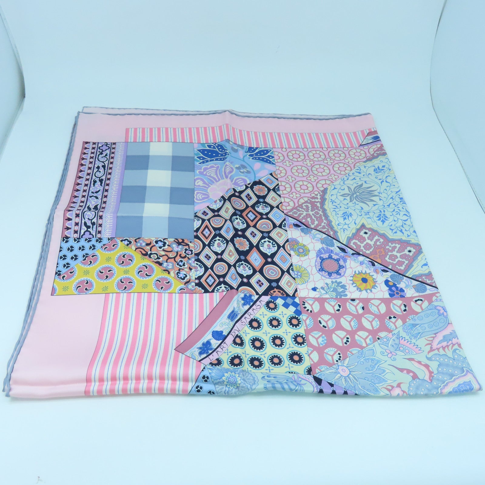 HERMES 【激減優惠】絲質Scarf 90x90絲巾粉紅色/紫色/多色