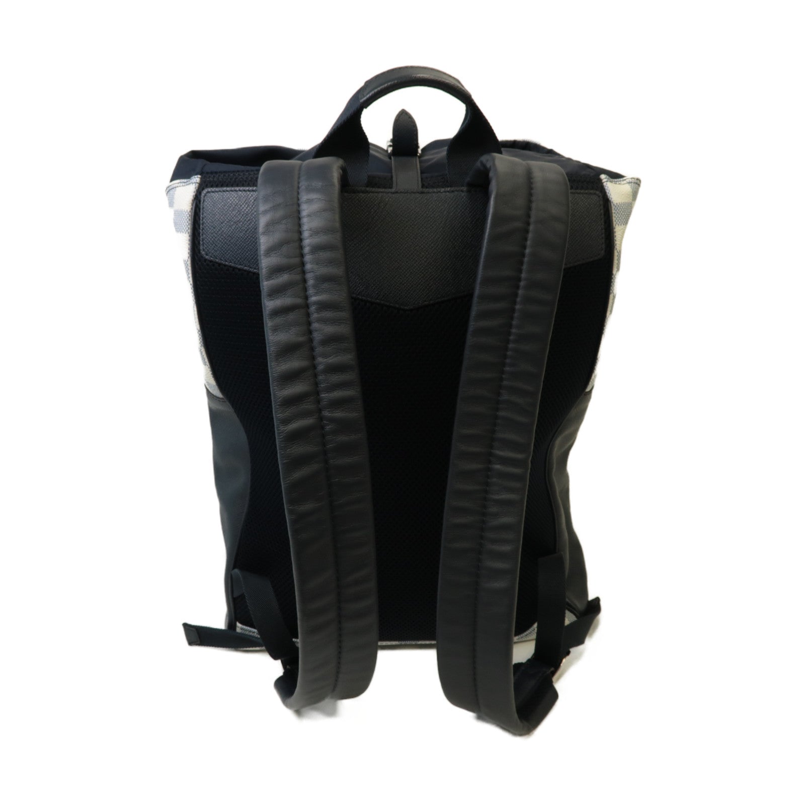 LOUIS VUITTON Damier Coast Matchpoint Backpack銀扣背包白色/深藍色