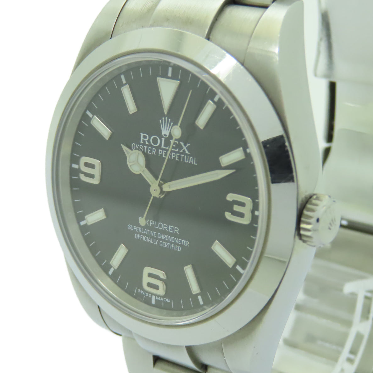 ROLEX ExplorerⅠ不鏽鋼手錶自動機芯黑色