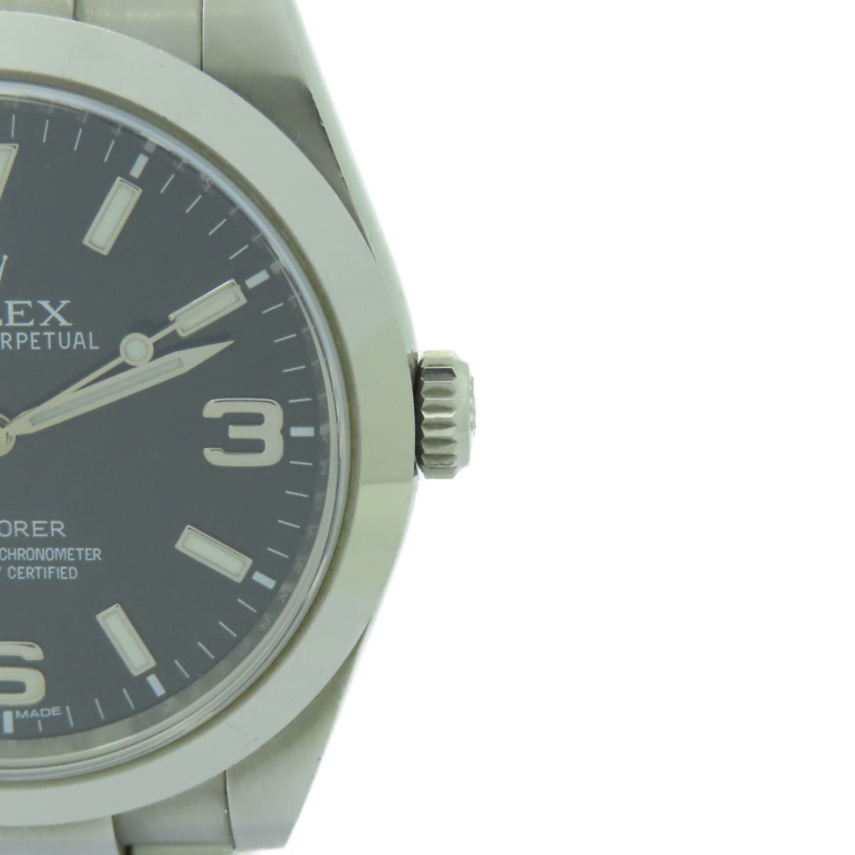 ROLEX ExplorerⅠ不鏽鋼手錶自動機芯黑色