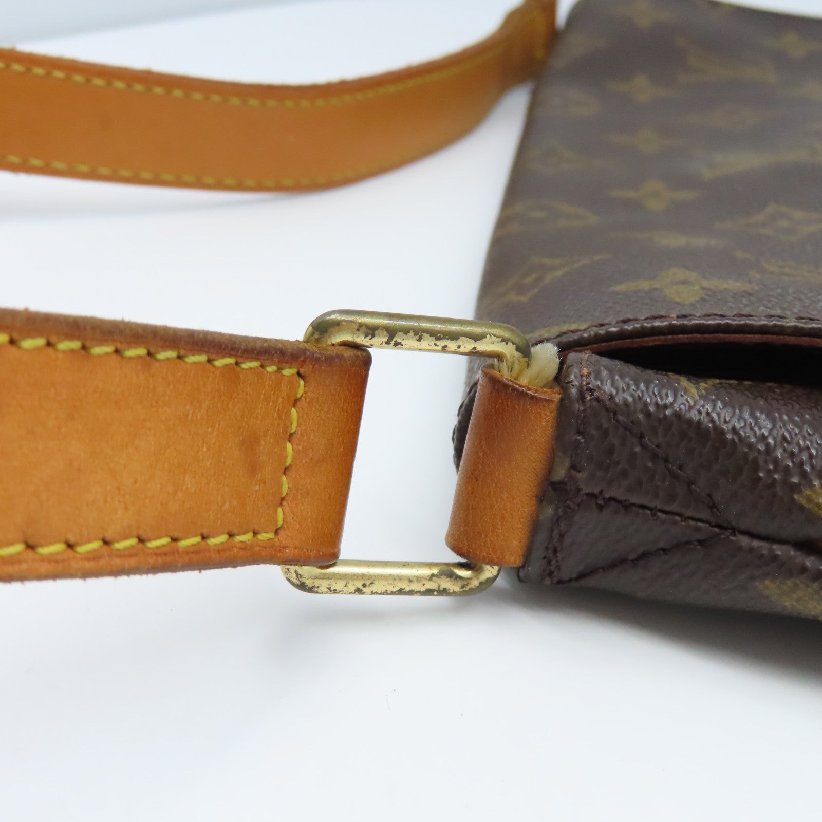 LOUIS VUITTON 【激減優惠】Monogram Musette金扣肩背袋棕色