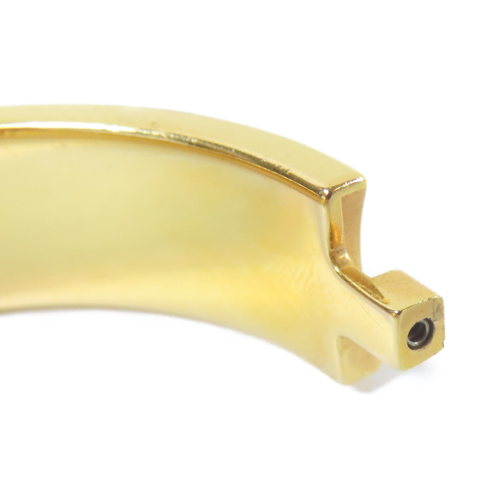 HERMES 金屬Clic H Bracelet手鐲金色/黑色#16cm