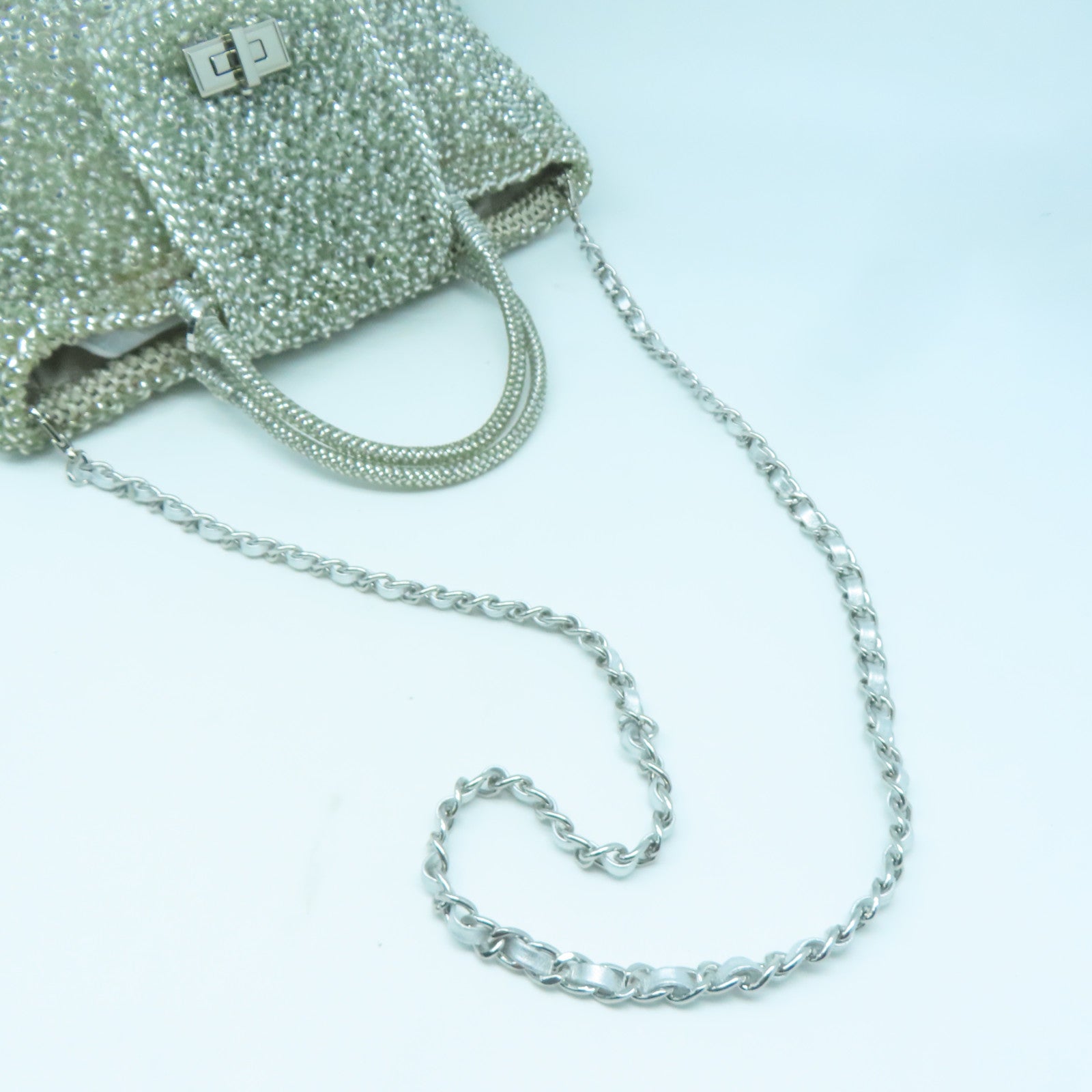 ANTEPRIMA PVC 2 Way Shoulder Bag銀扣手挽肩背兩用袋銀色