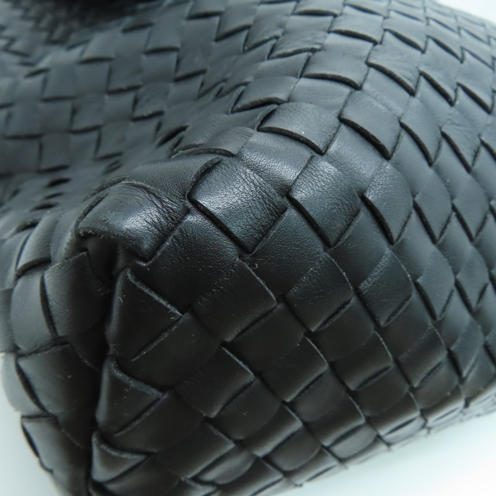 BOTTEGA VENETA 織紋牛皮皮革Shoulder Bag肩背袋黑色