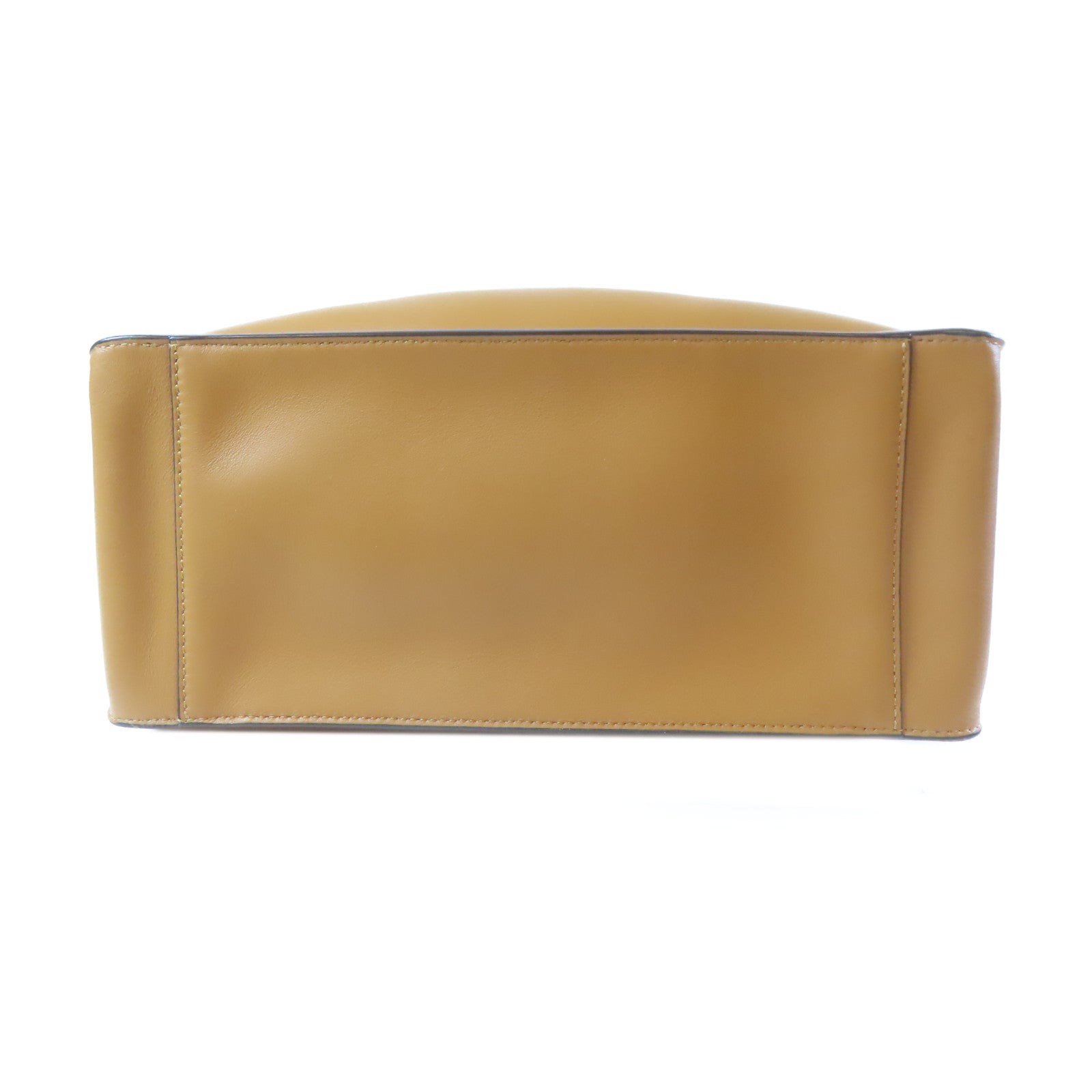 FENDI 牛皮皮革/麂皮皮革Flip Tote Shoulder Bag金扣手挽肩背兩用袋啡色