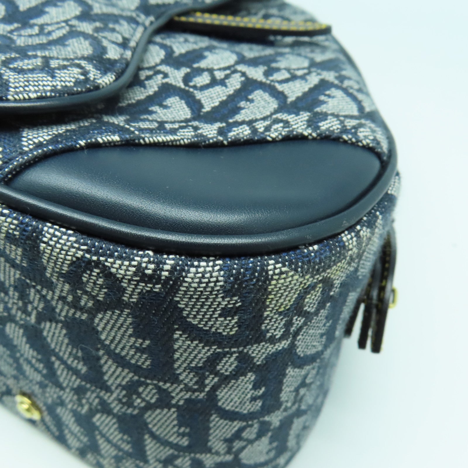Dior 帆布Hand Bag金扣手挽袋藍色