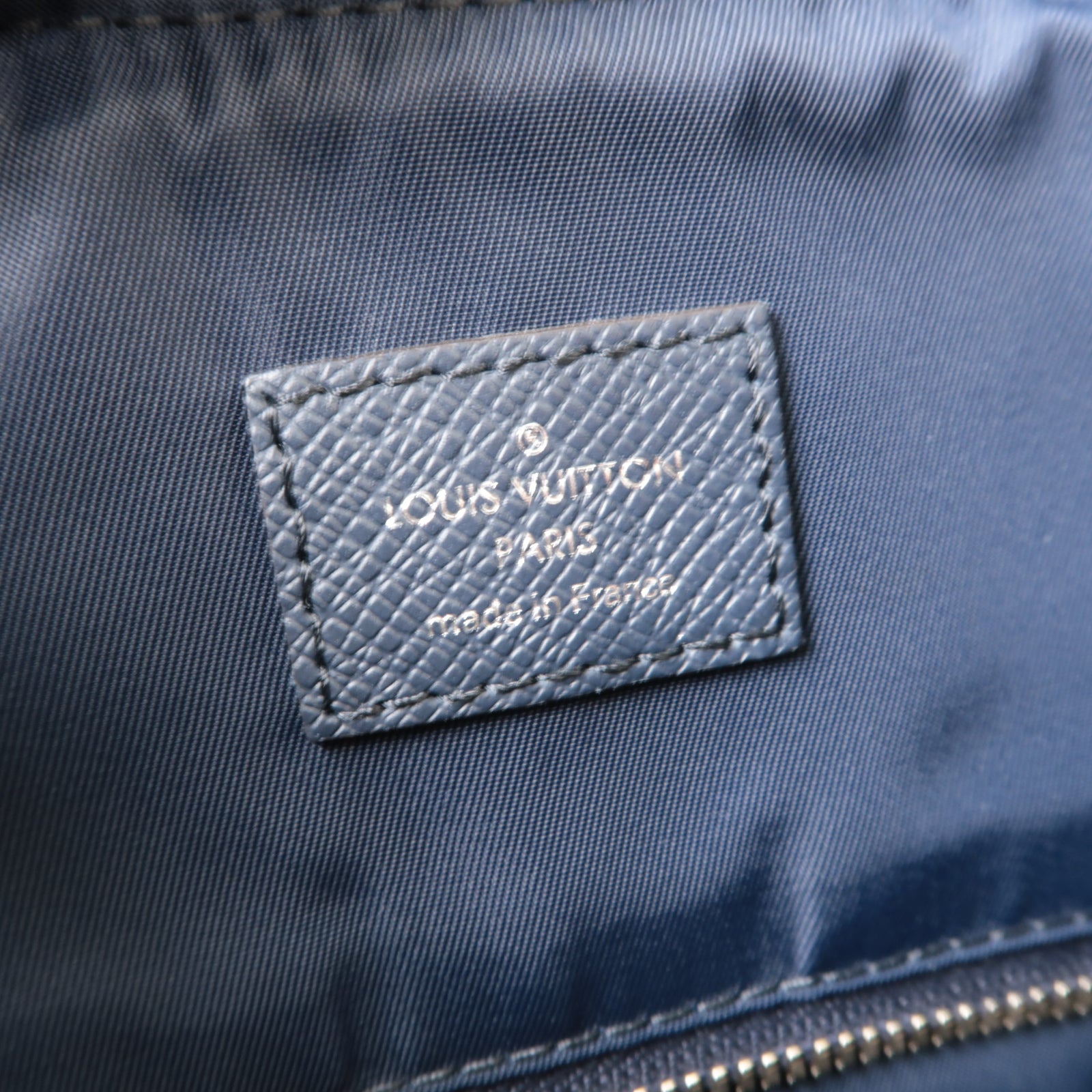 LOUIS VUITTON Damier Coast Matchpoint Backpack銀扣背包白色/深藍色