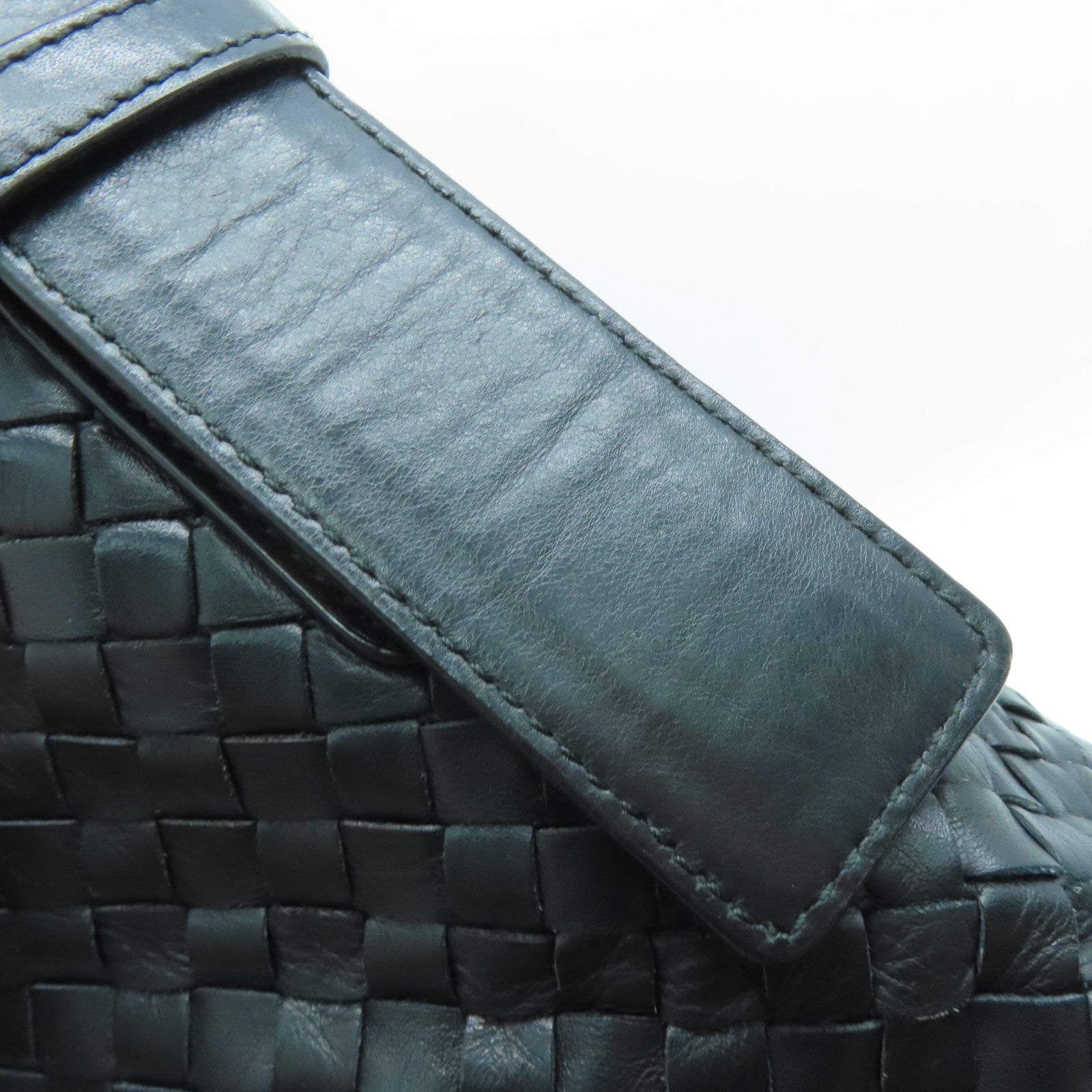 BOTTEGA VENETA 織紋牛皮皮革Shoulder Bag肩背袋黑色