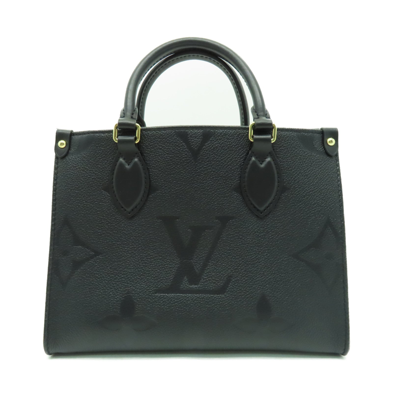 LOUIS VUITTON 【激減優惠】Monogram Empreinte On The Go PM金扣手挽肩背兩用袋黑色