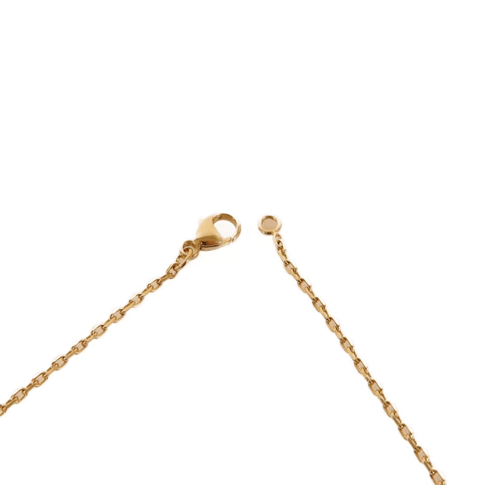 HERMES 牛角/金屬Necklace項鍊啡色/金色