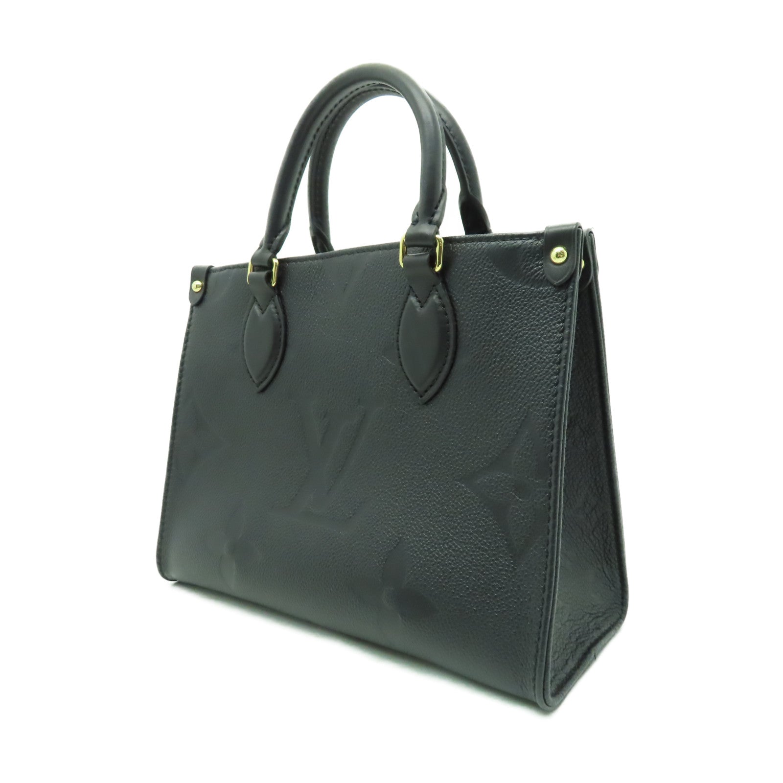 LOUIS VUITTON 【激減優惠】Monogram Empreinte On The Go PM金扣手挽肩背兩用袋黑色