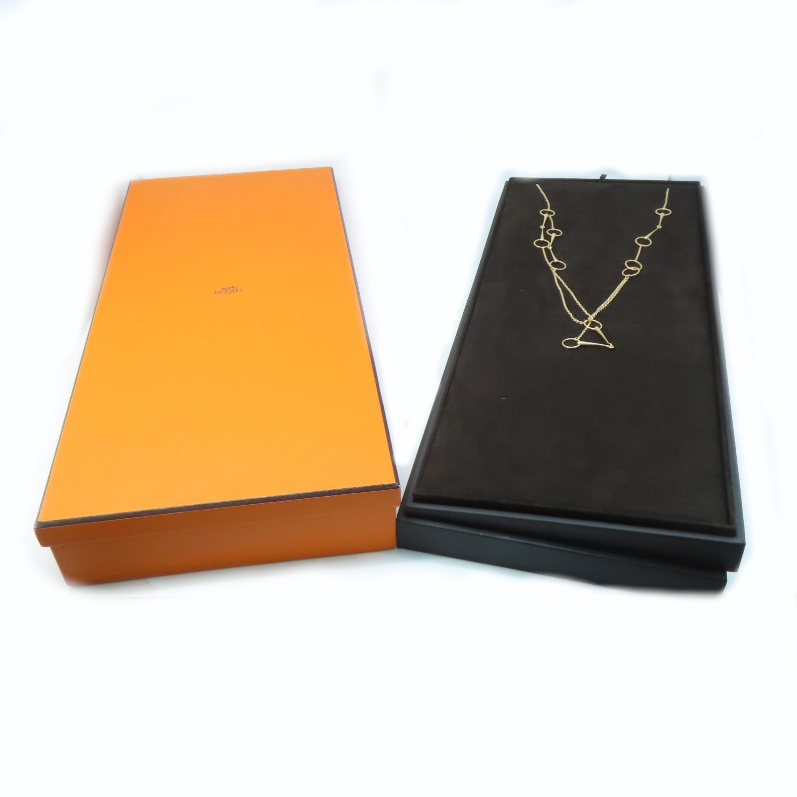 HERMES 18K黃金Filet d'Or Long Necklace項鍊