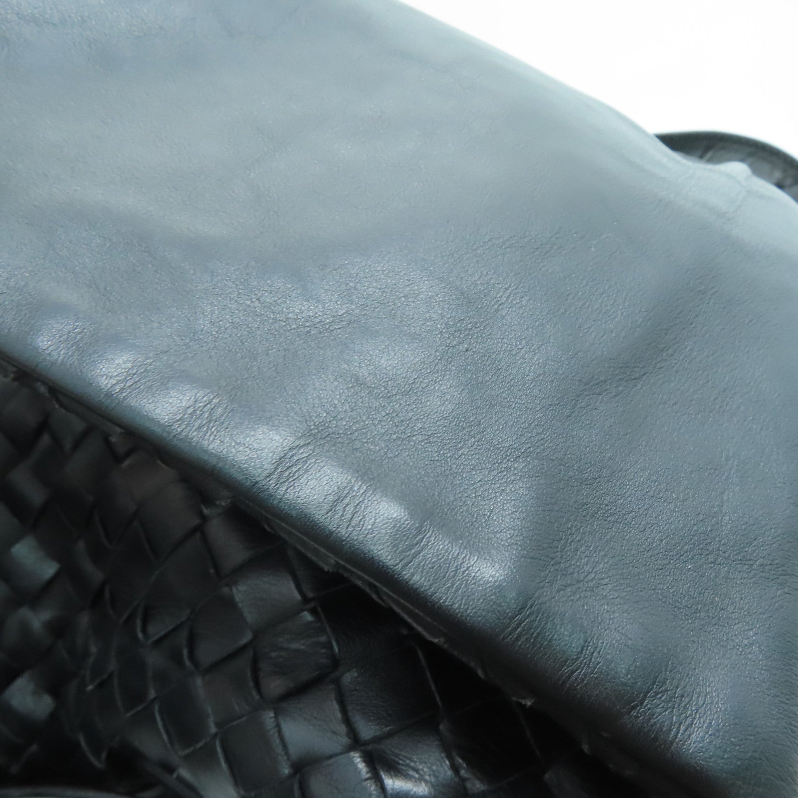 BOTTEGA VENETA 織紋牛皮皮革Shoulder Bag肩背袋黑色