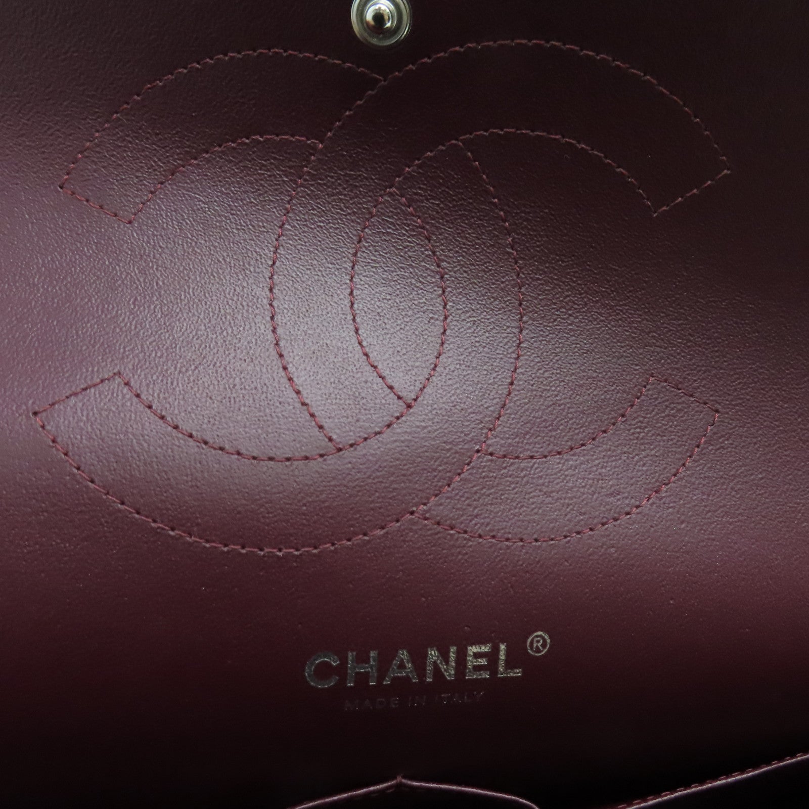 CHANEL 菱格羊皮皮革Classic Chain Shoulder银扣手挽肩背两用袋黑色