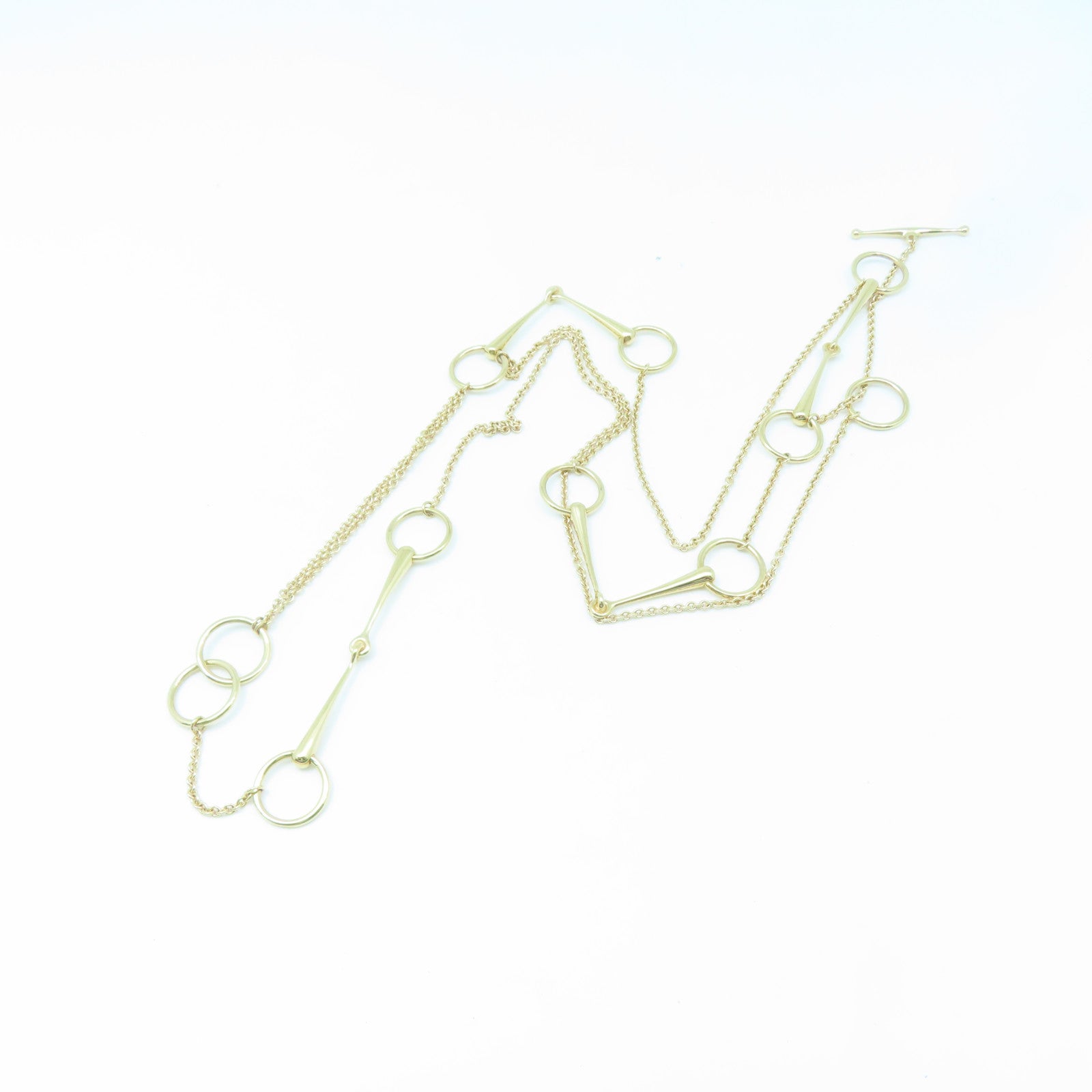HERMES 18K黃金Filet d'Or Long Necklace項鍊