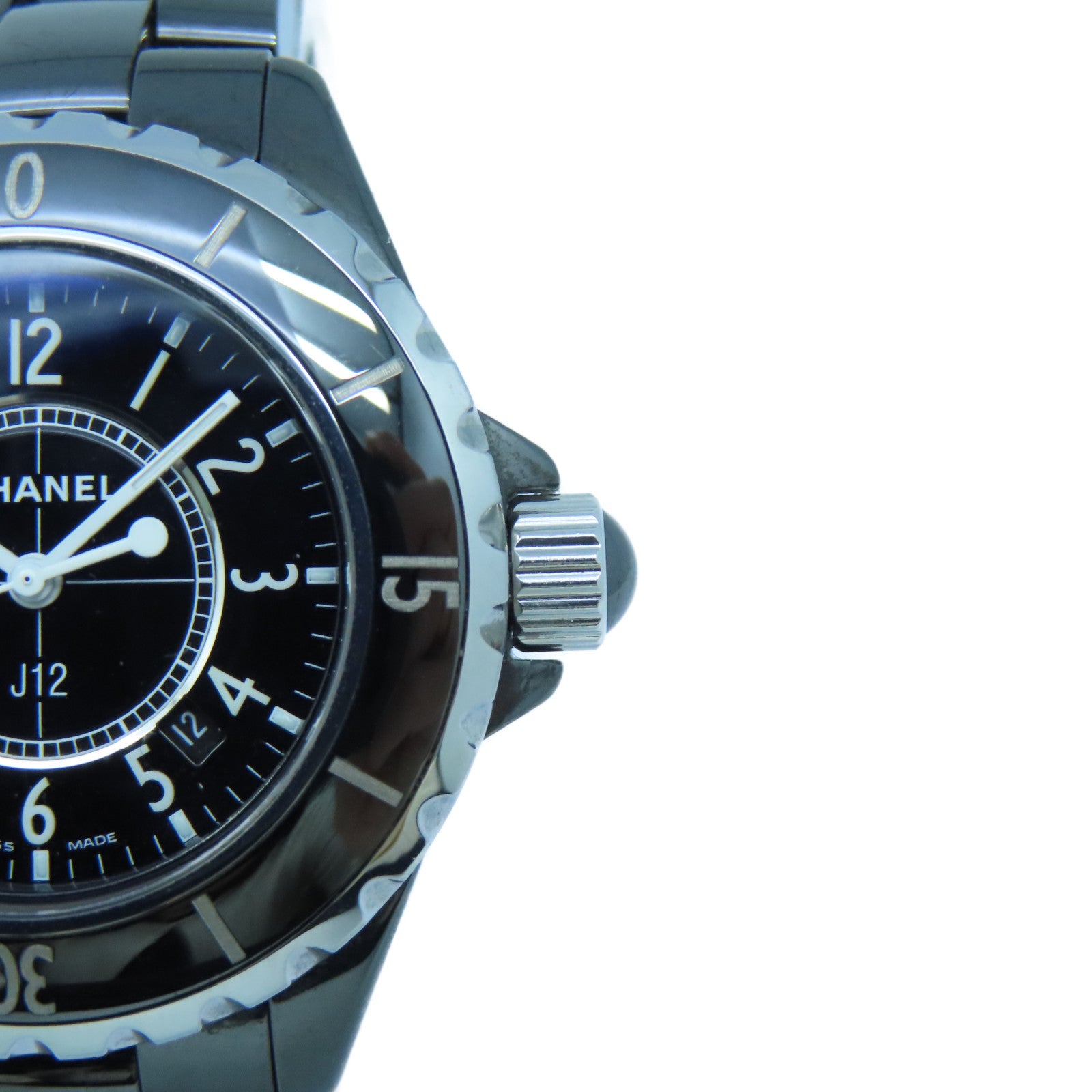 CHANEL J12 watch ceramic watch quartz movement black